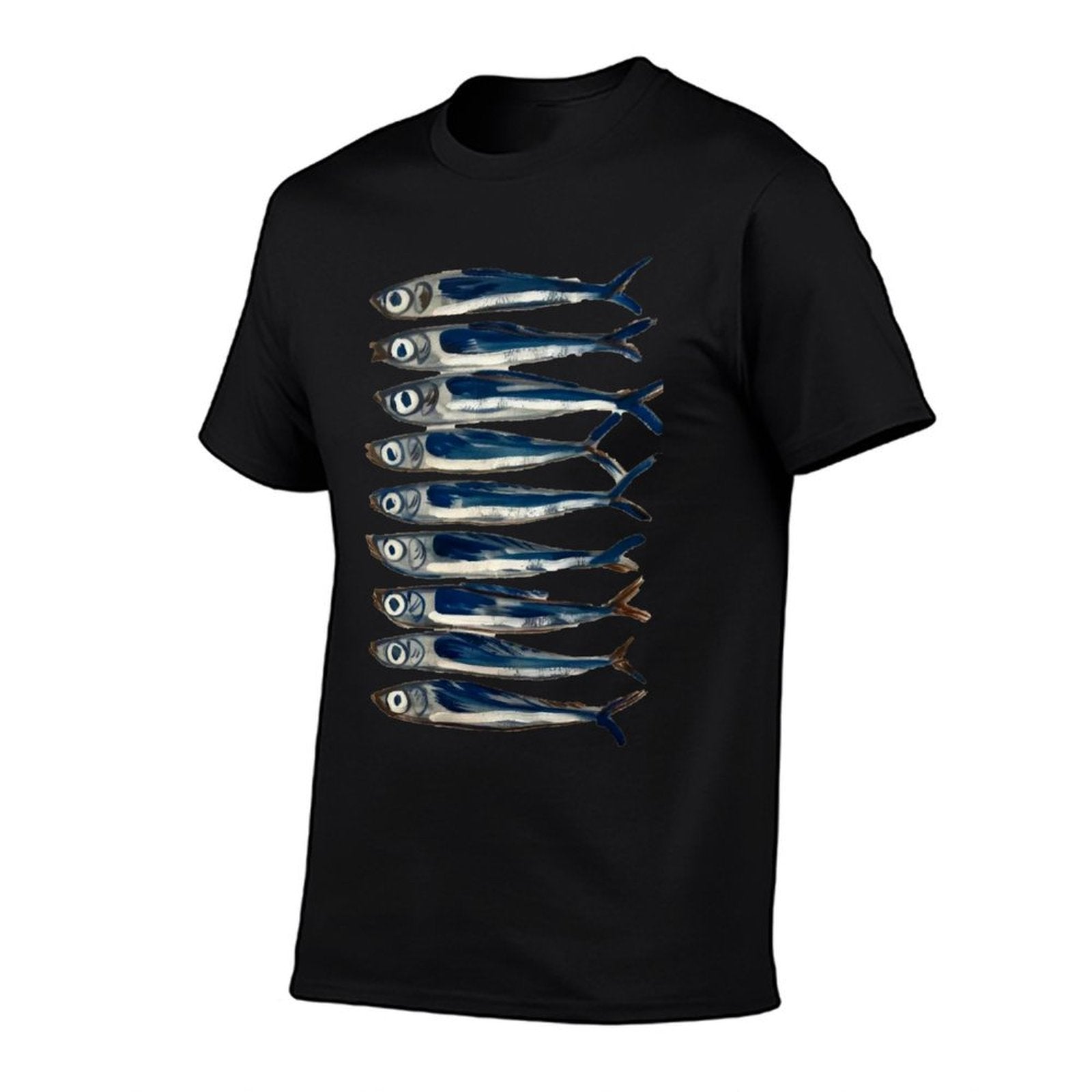 Sardine Painting Antique Still Life Fish Art Fish Restaurant  Moisture-wicking T-Shirt