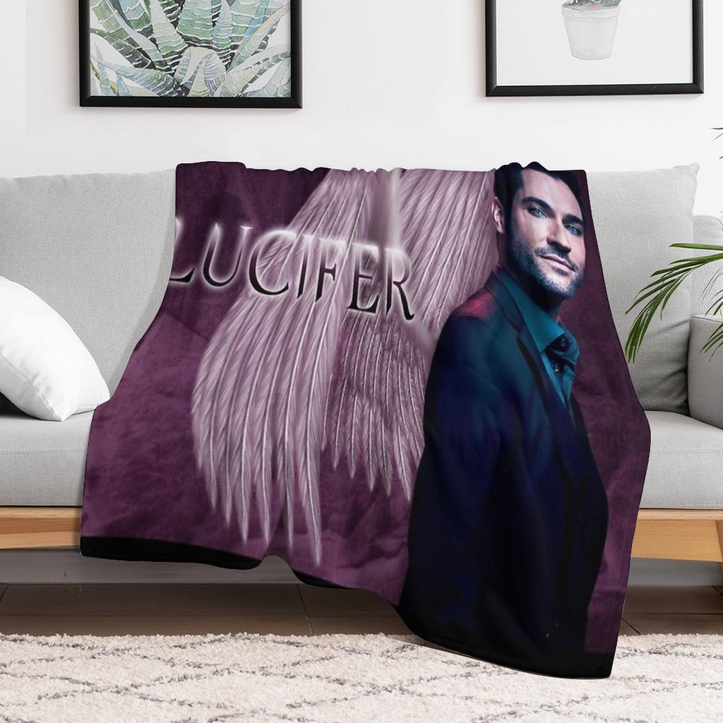 Lucifer Purple Wings Comfort Throw Blanket