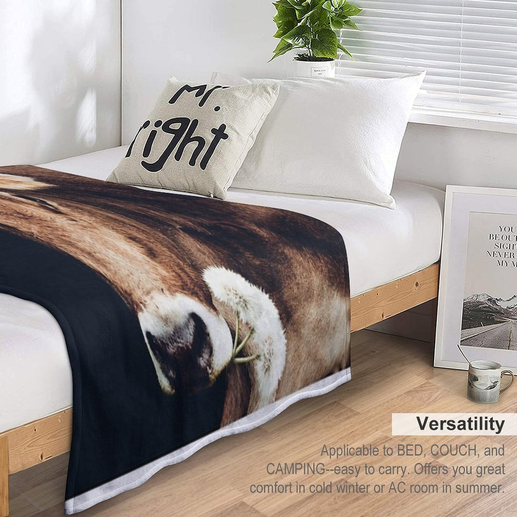 Glamour Cow Versatility Throw Blanket