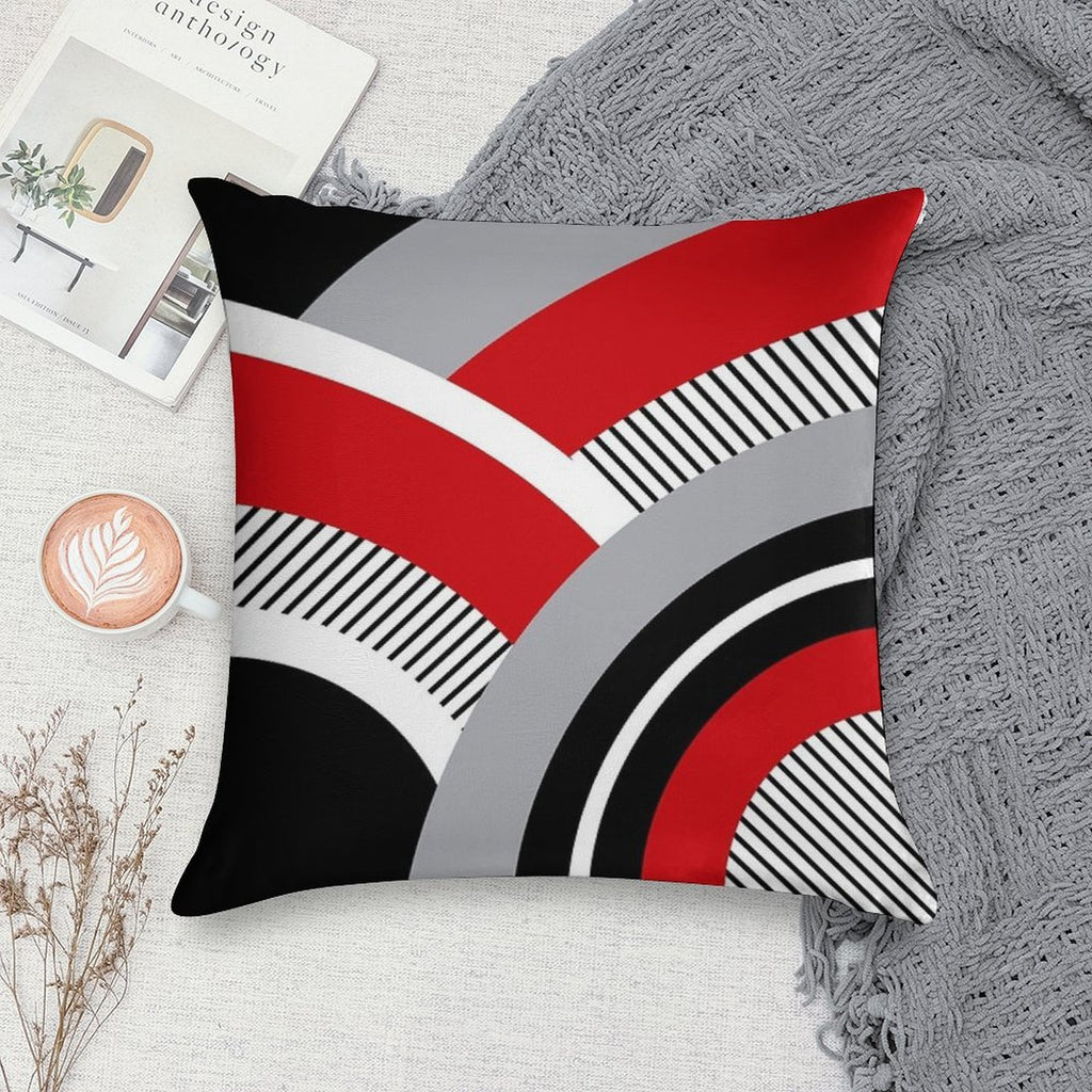 Colorful Geometry Soft Easy Maintenance Throw Pillow