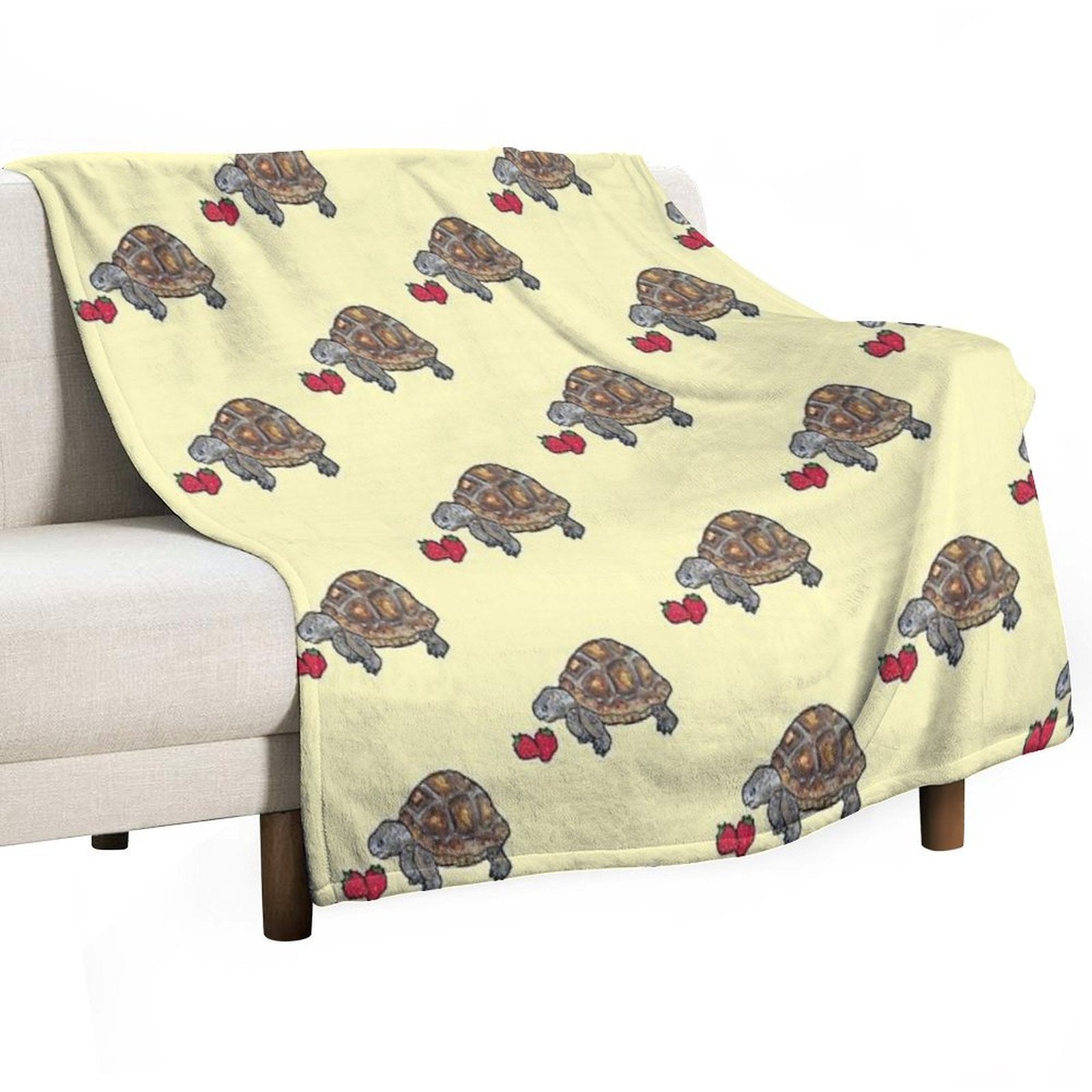 Happy Tortoise Sustainable Throw Blanket