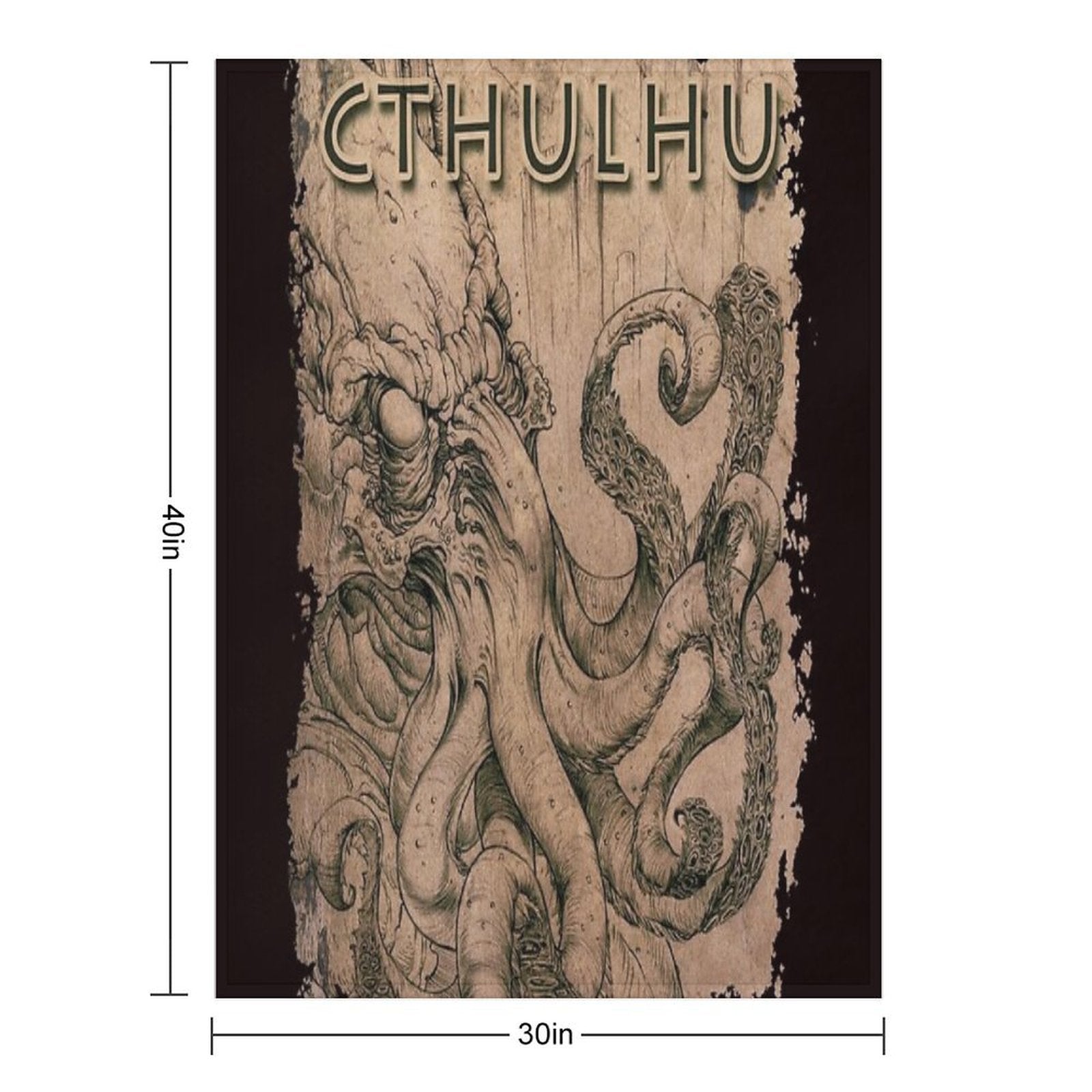 Cthulhu The Ancient Quick-dry Throw Blanket