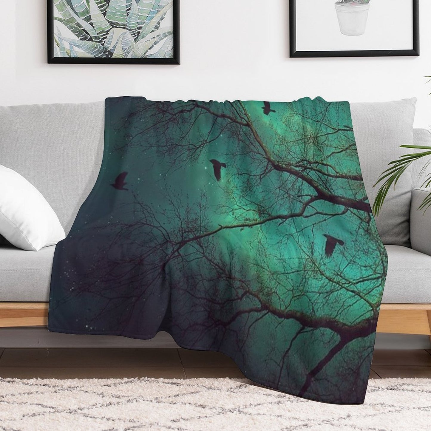 Where Dusk Meets Dawn II Wrinkle-free Throw Blanket