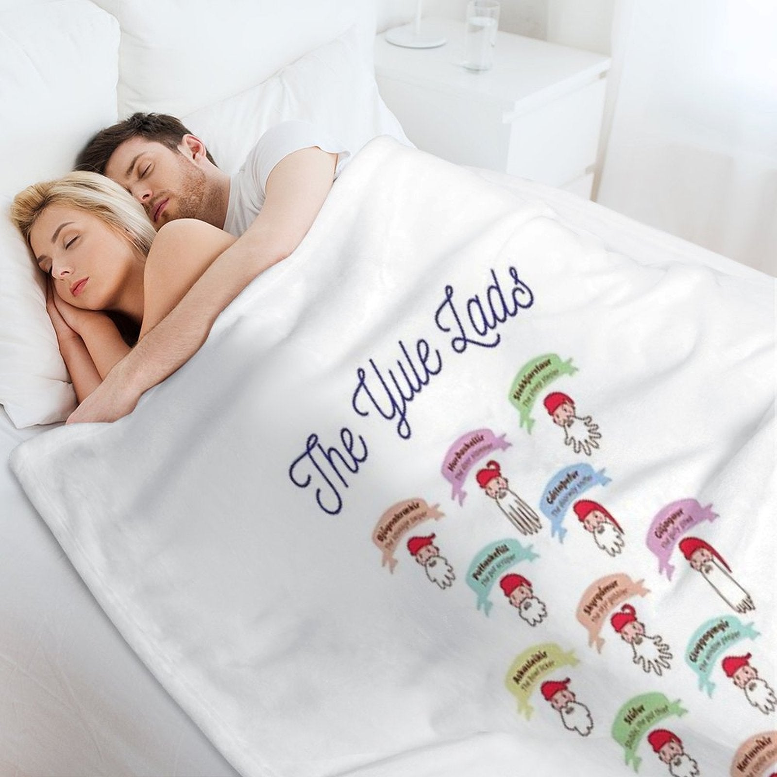 The Yule Lads Travel-friendly Throw Blanket