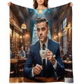 Coffee With Robbie Travel-friendly Throw Blanket