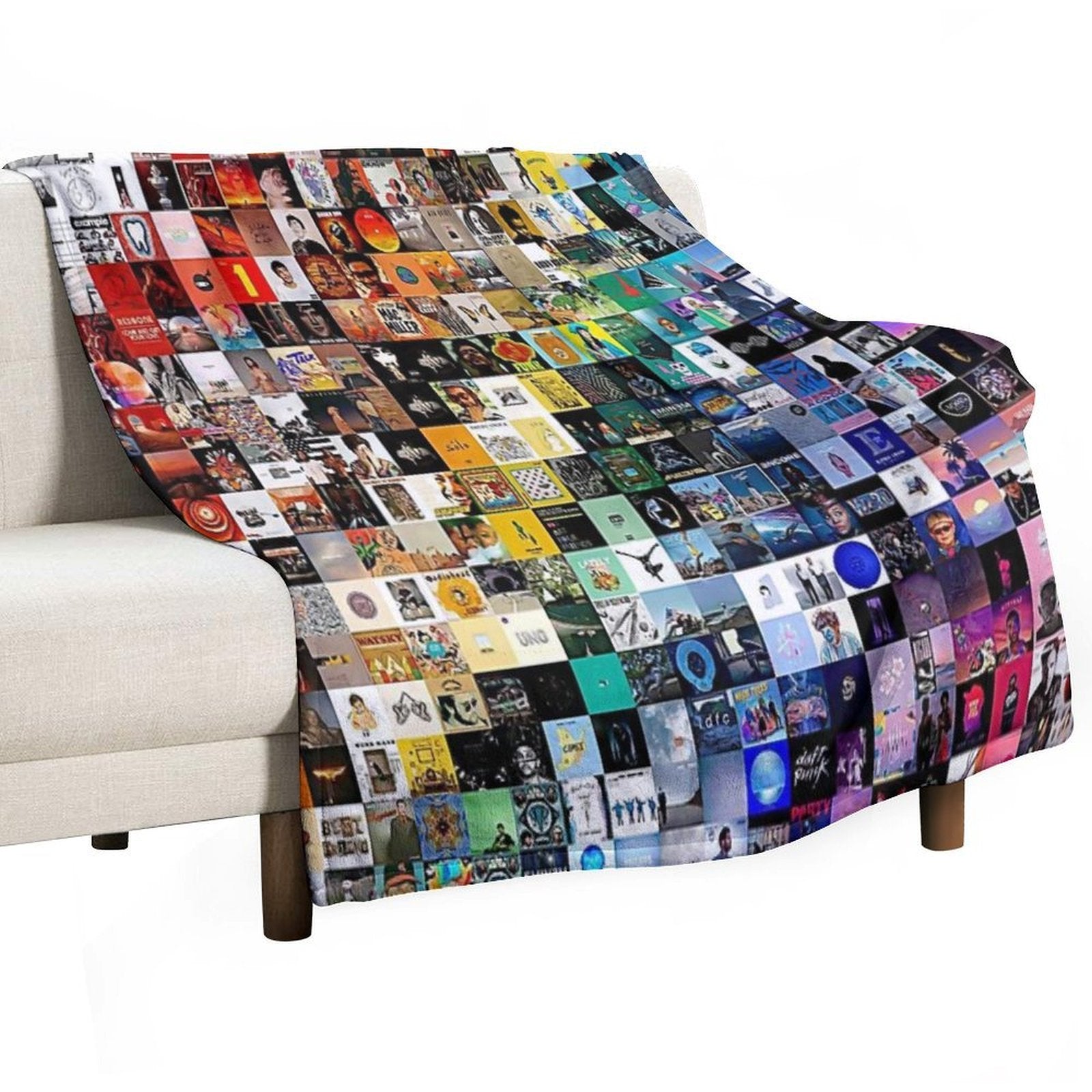 Rainbow Musical Full Album Collage Versatility Throw Blanket