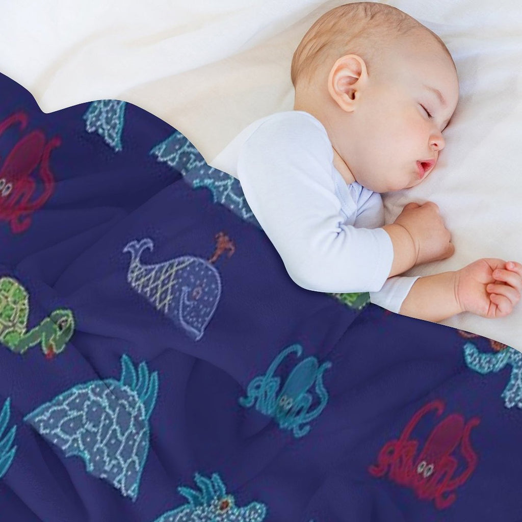 Electrical Water Pageant Shrink-resistant Throw Blanket