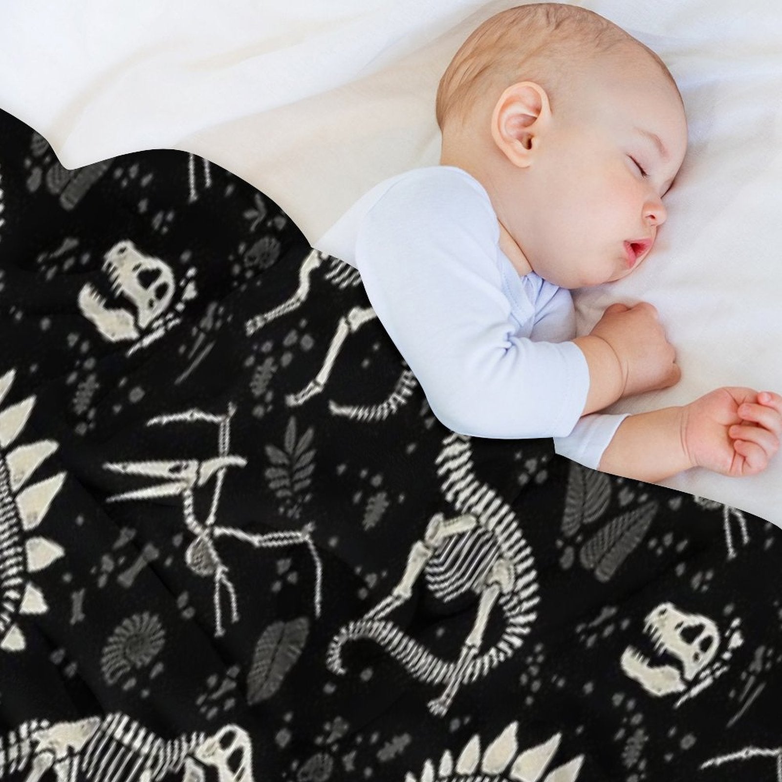 Excavated Dinosaur Fossils Shrink-resistant Throw Blanket