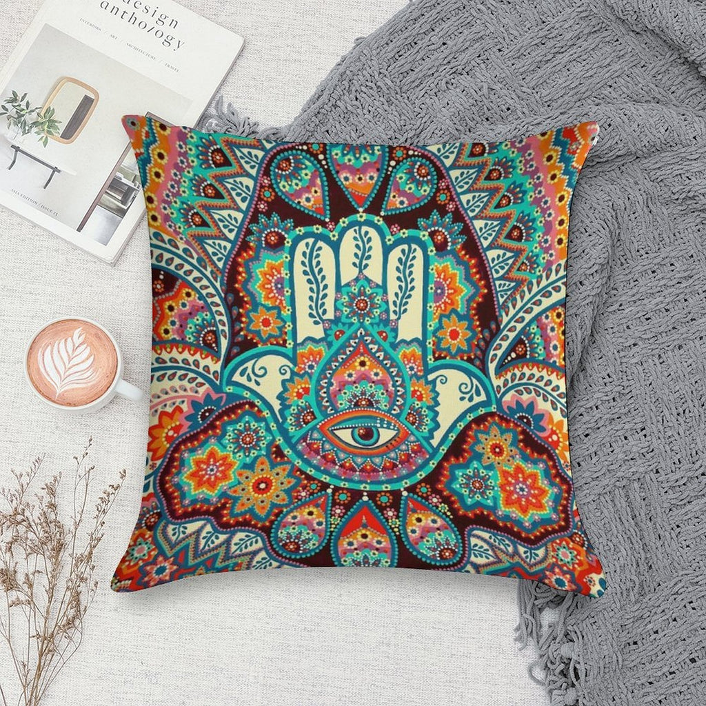 Hamsa Hand Soft Easy Maintenance Throw Pillow