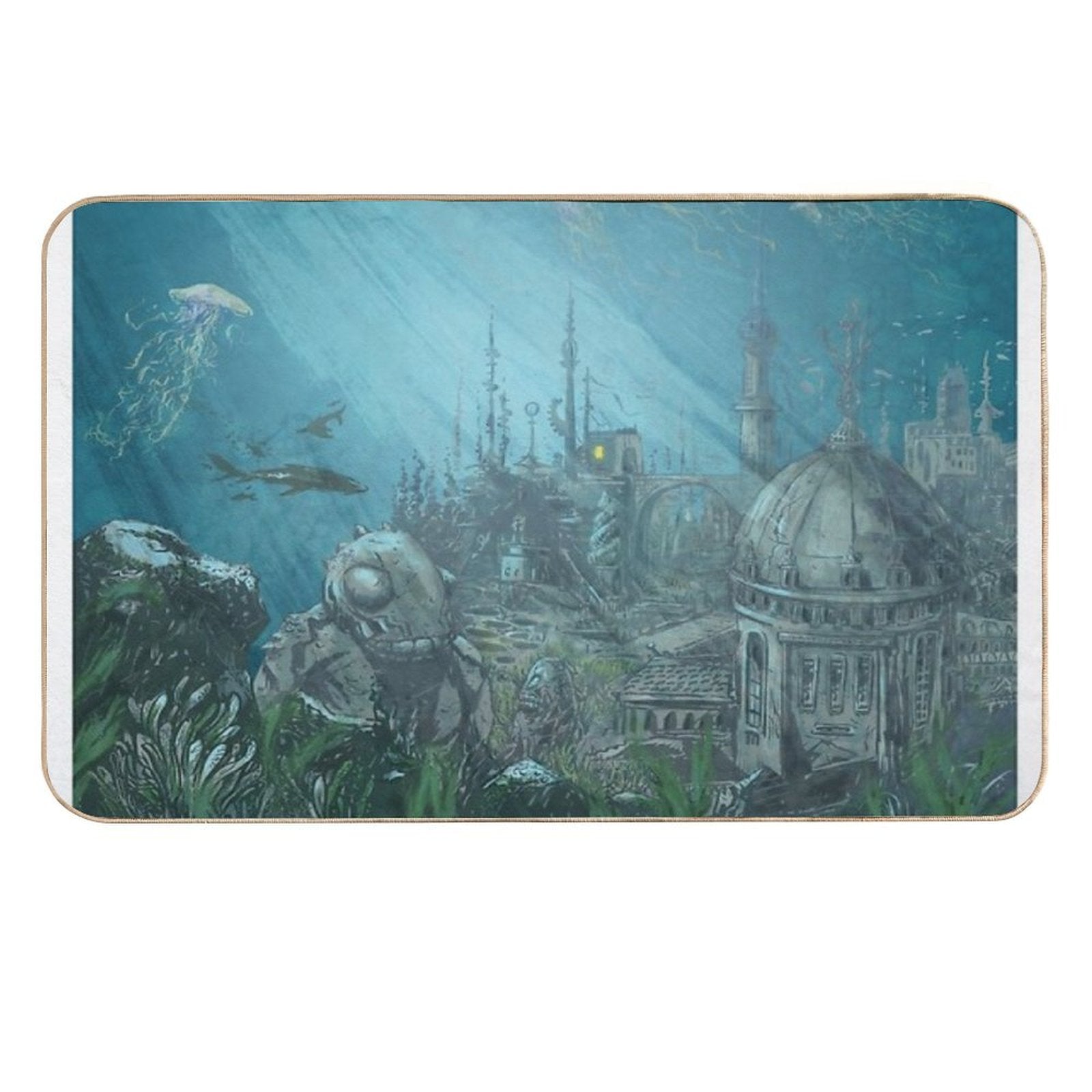 Undersea City - Innsmouth  Toxin-Free Bath Mat
