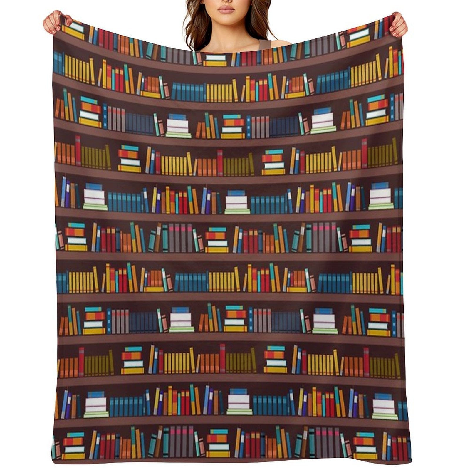Book Pattern Durable Throw Blanket