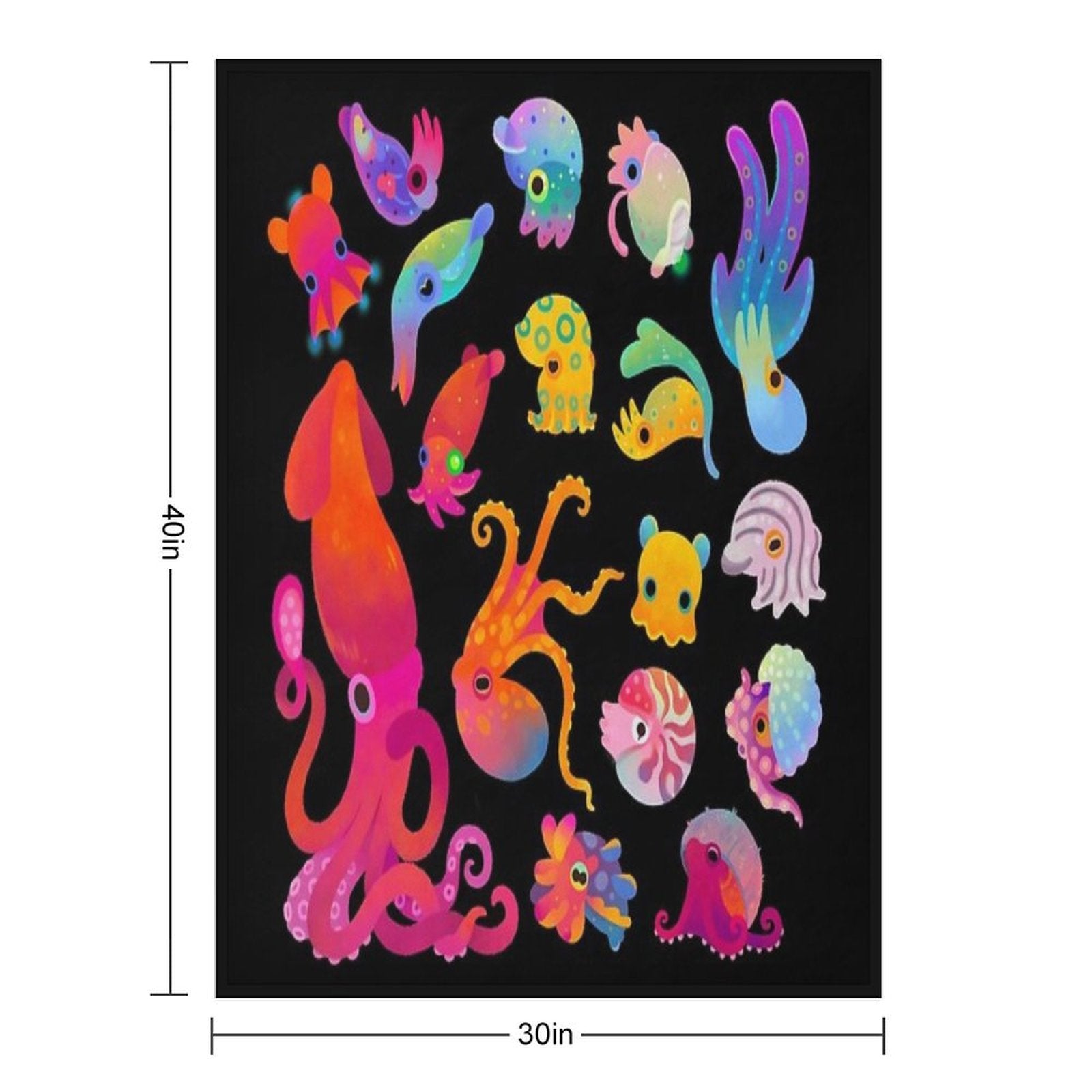 Cephalopod Comfort Throw Blanket