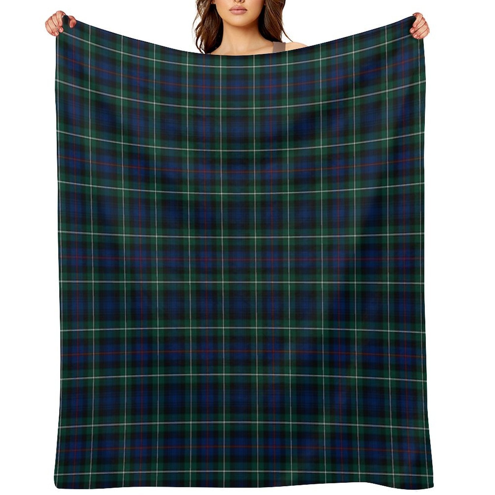 Clan Mackenzie Tartan Lightweight Throw Blanket