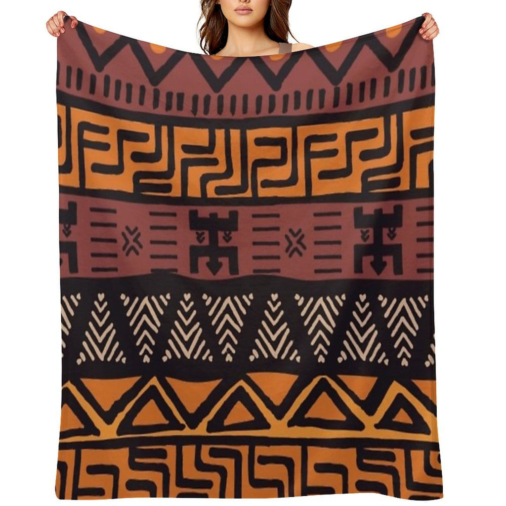 African Tribal Print Lightweight Throw Blanket