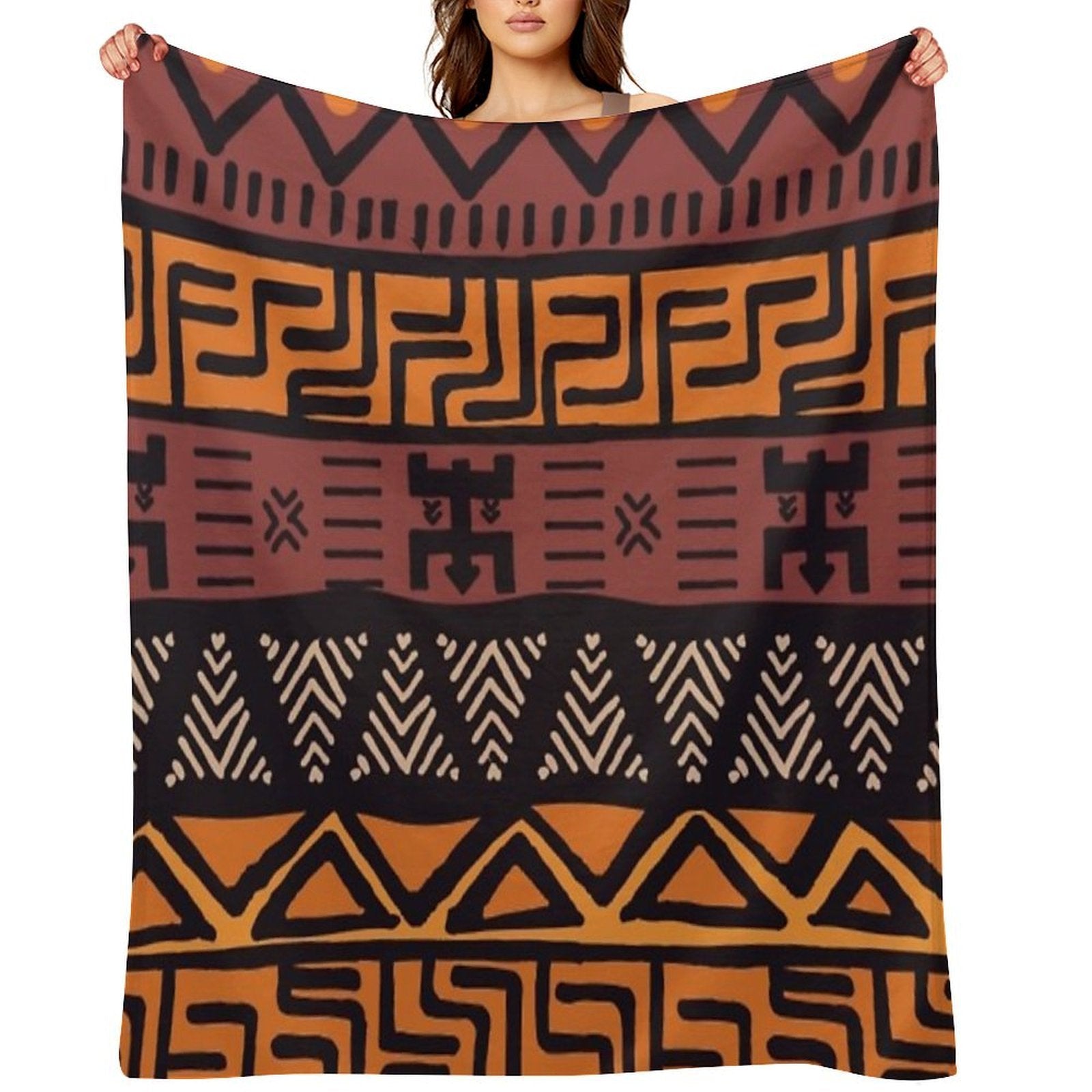African Tribal Print Lightweight Throw Blanket