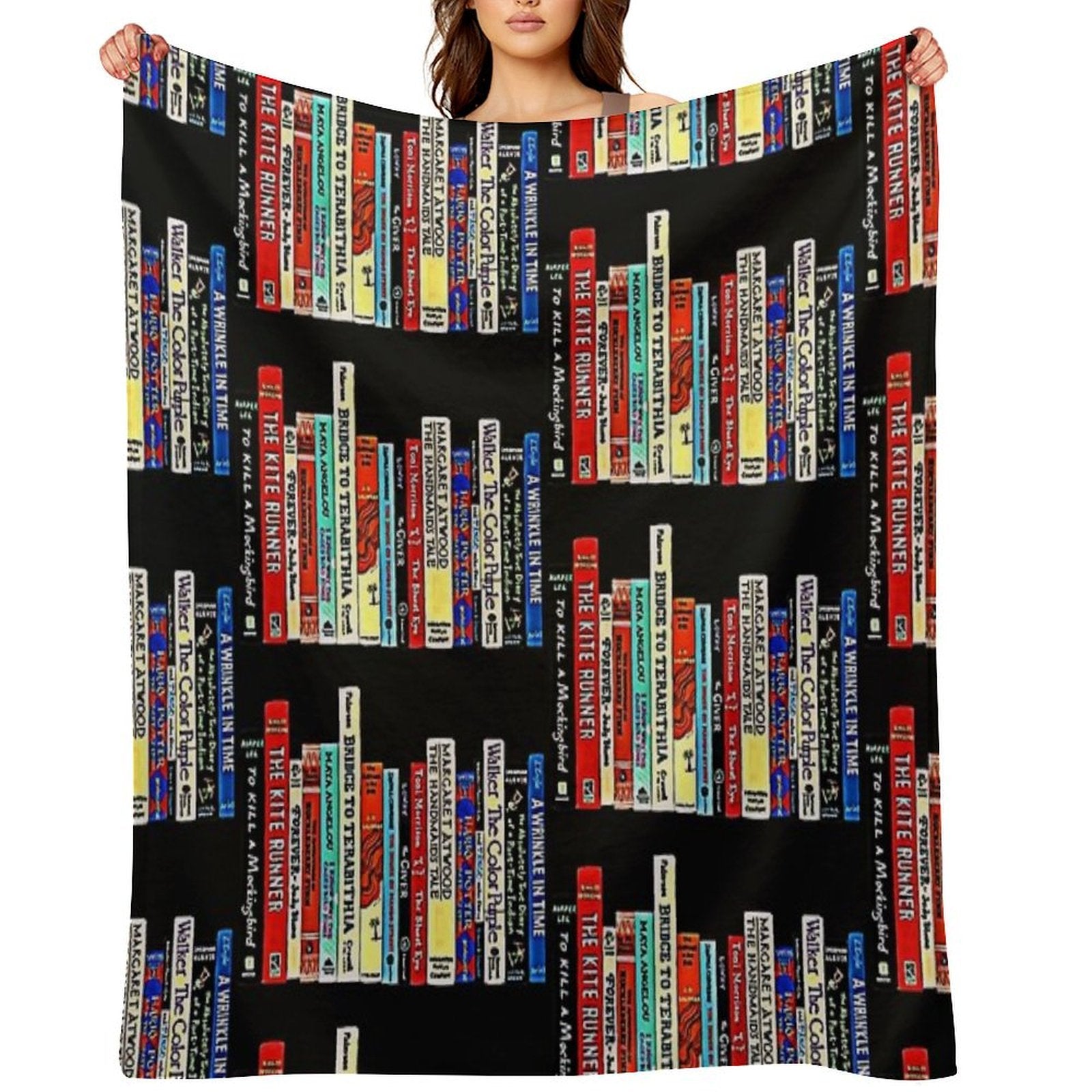 Banned Books Sustainable Throw Blanket
