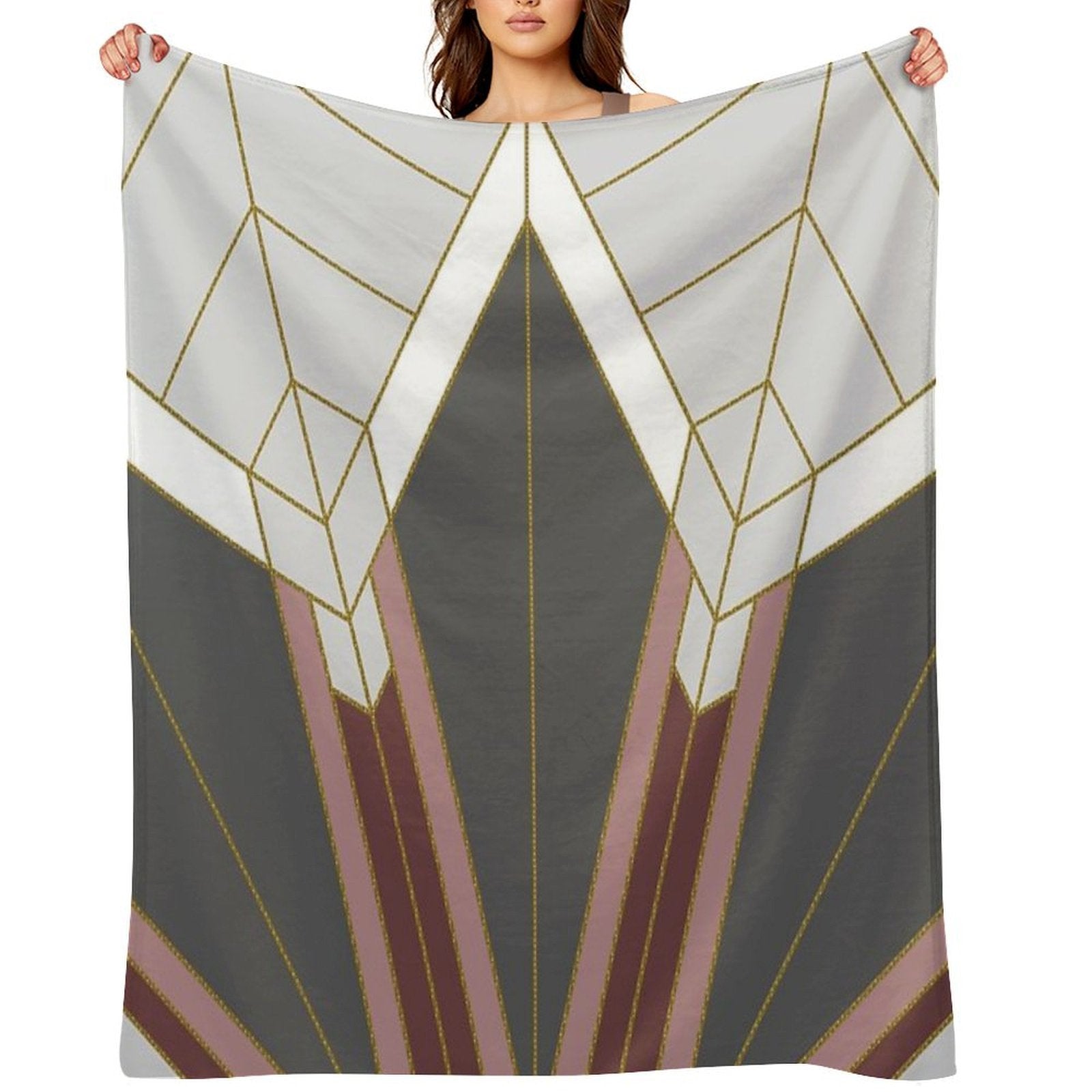 ART DECO G1 Velvety-soft Throw Blanket