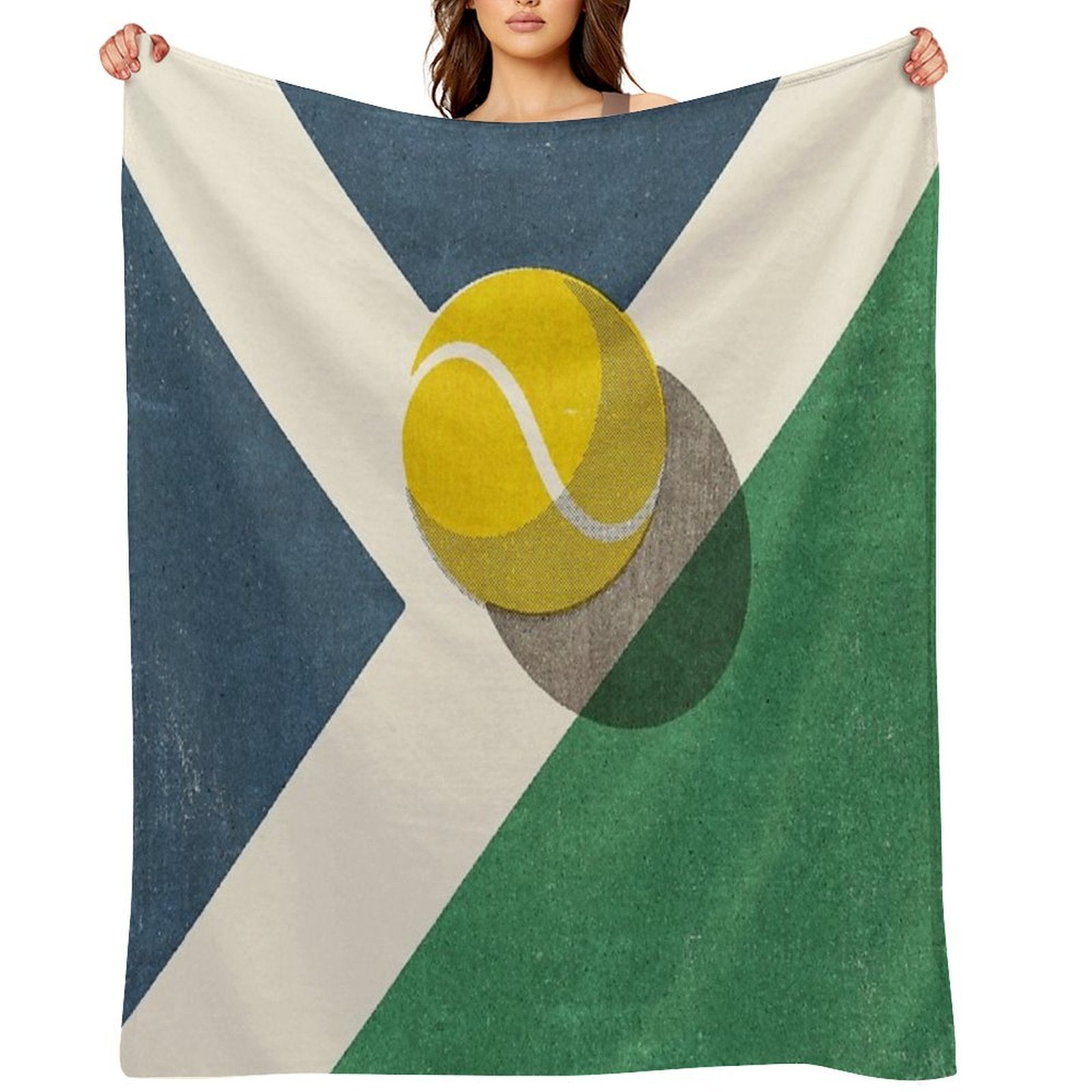 BALLS  Tennis (Hard Court) Versatility Throw Blanket