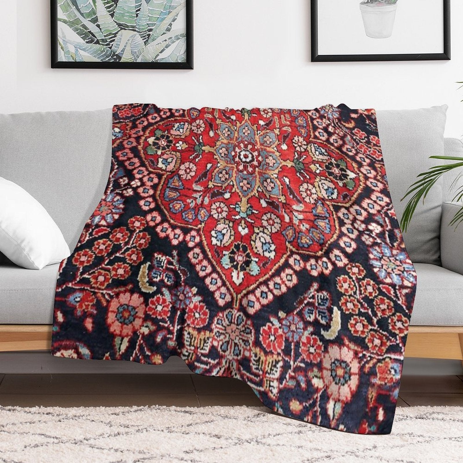 Persian Carpet Shrink-resistant Throw Blanket