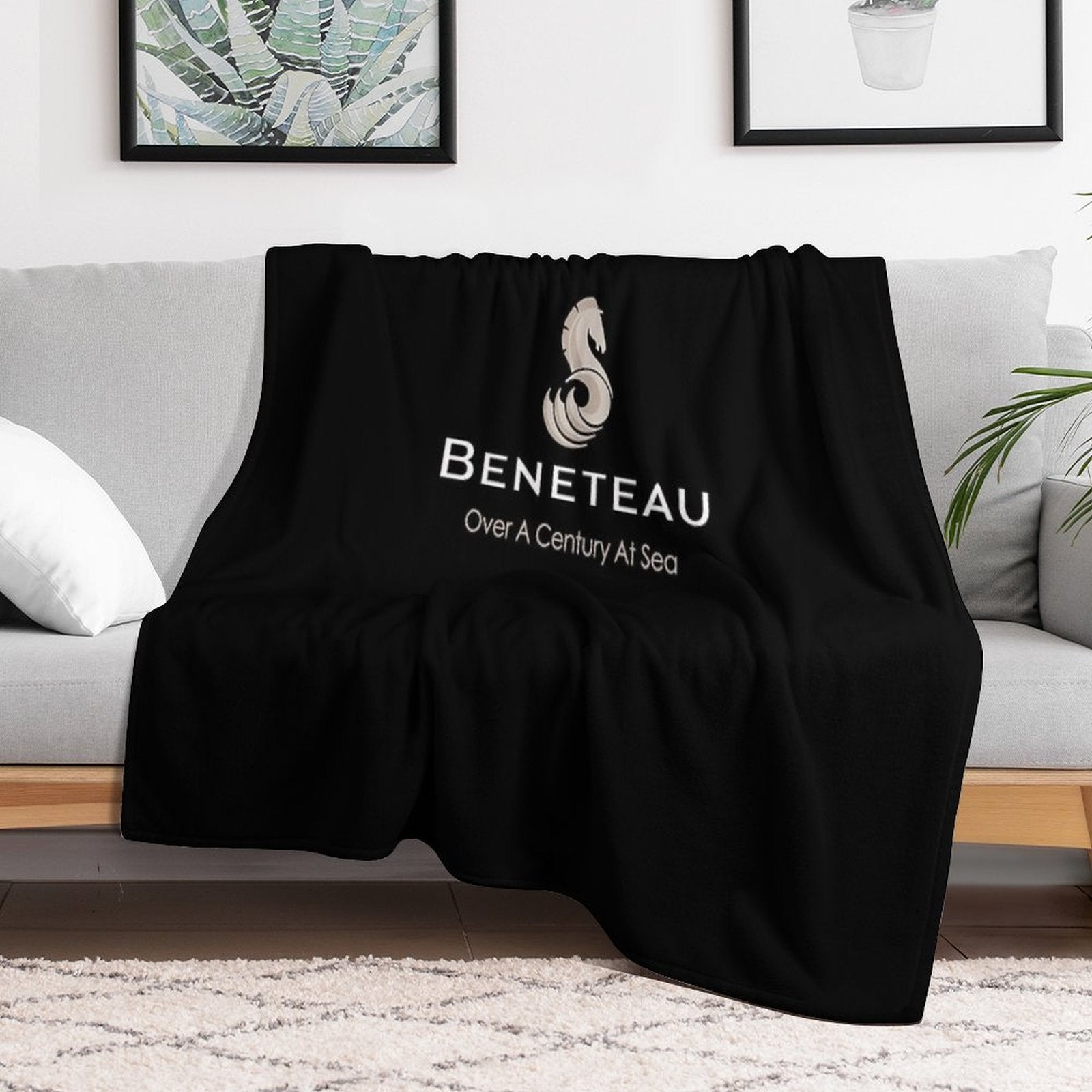 Beneteau Sailboat Sailing Yacht POCKET SIDE All-season Throw Blanket