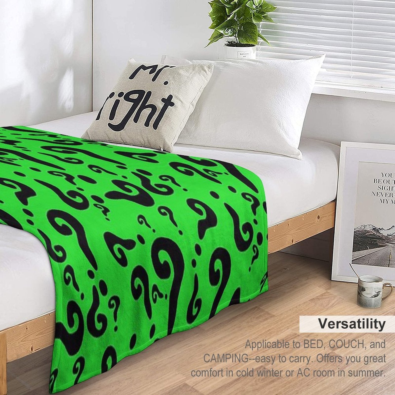 The Riddler Shrink-resistant Throw Blanket