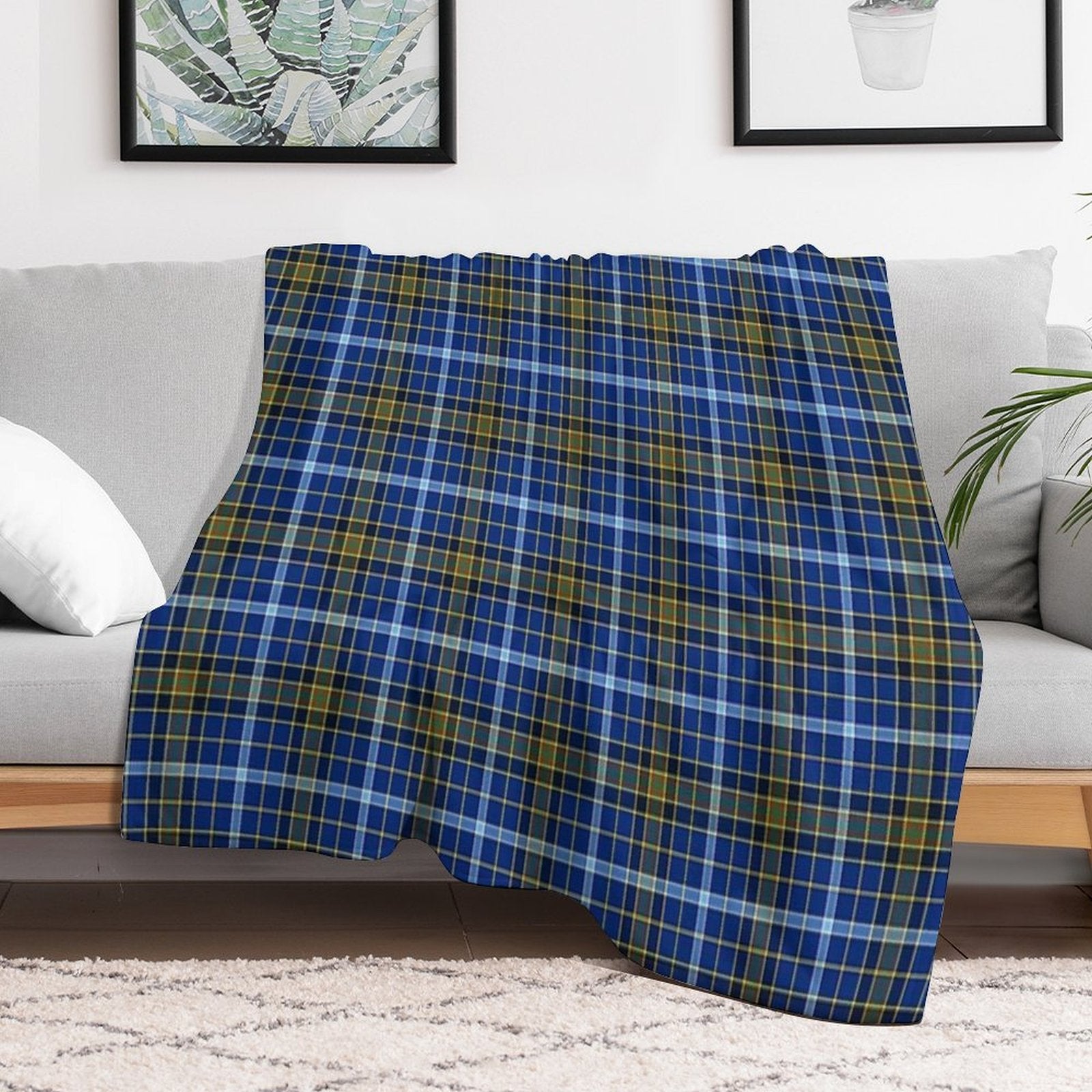Clan Knox Tartan Velvety-soft Throw Blanket