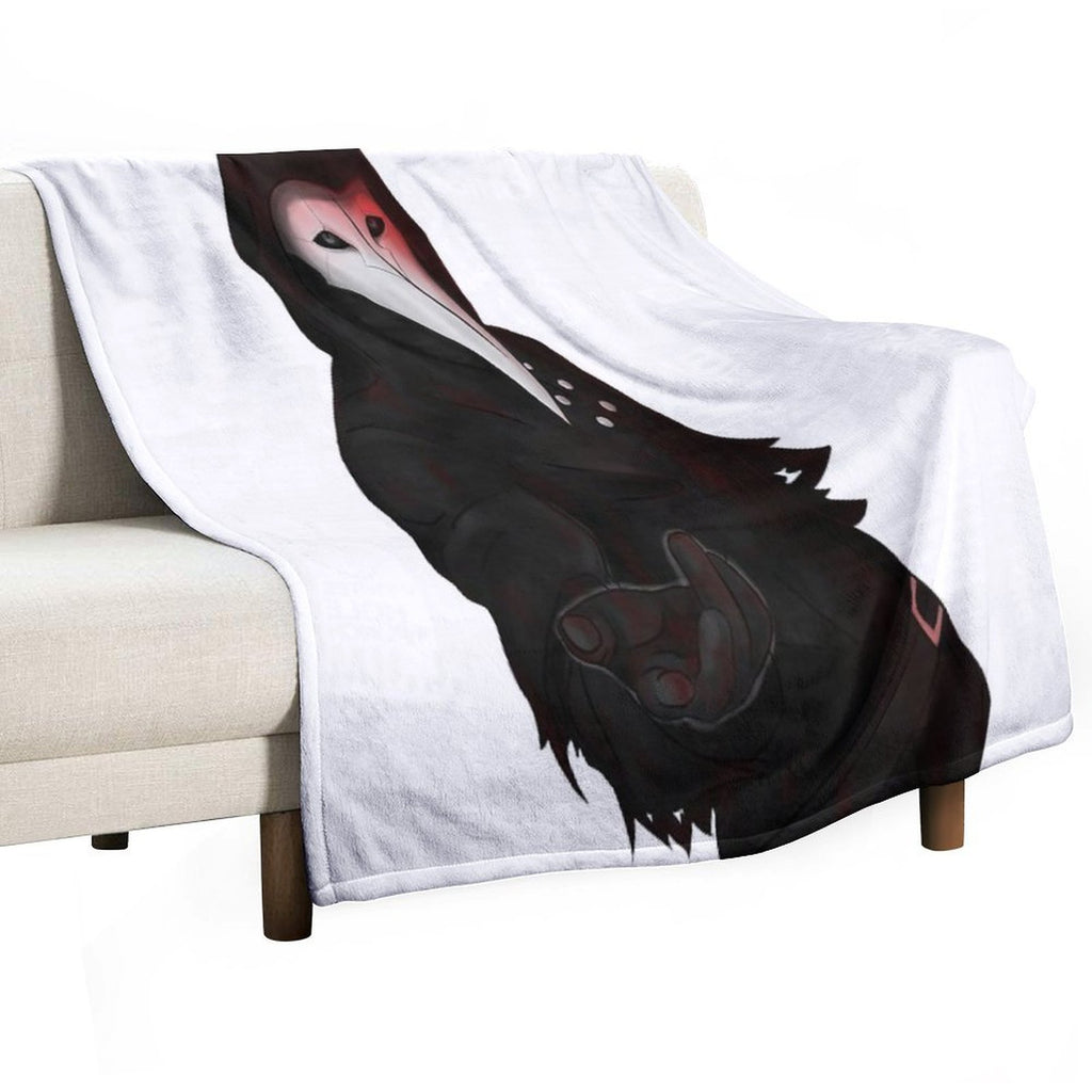 SCP-049 Plague Doctor Versatility Throw Blanket