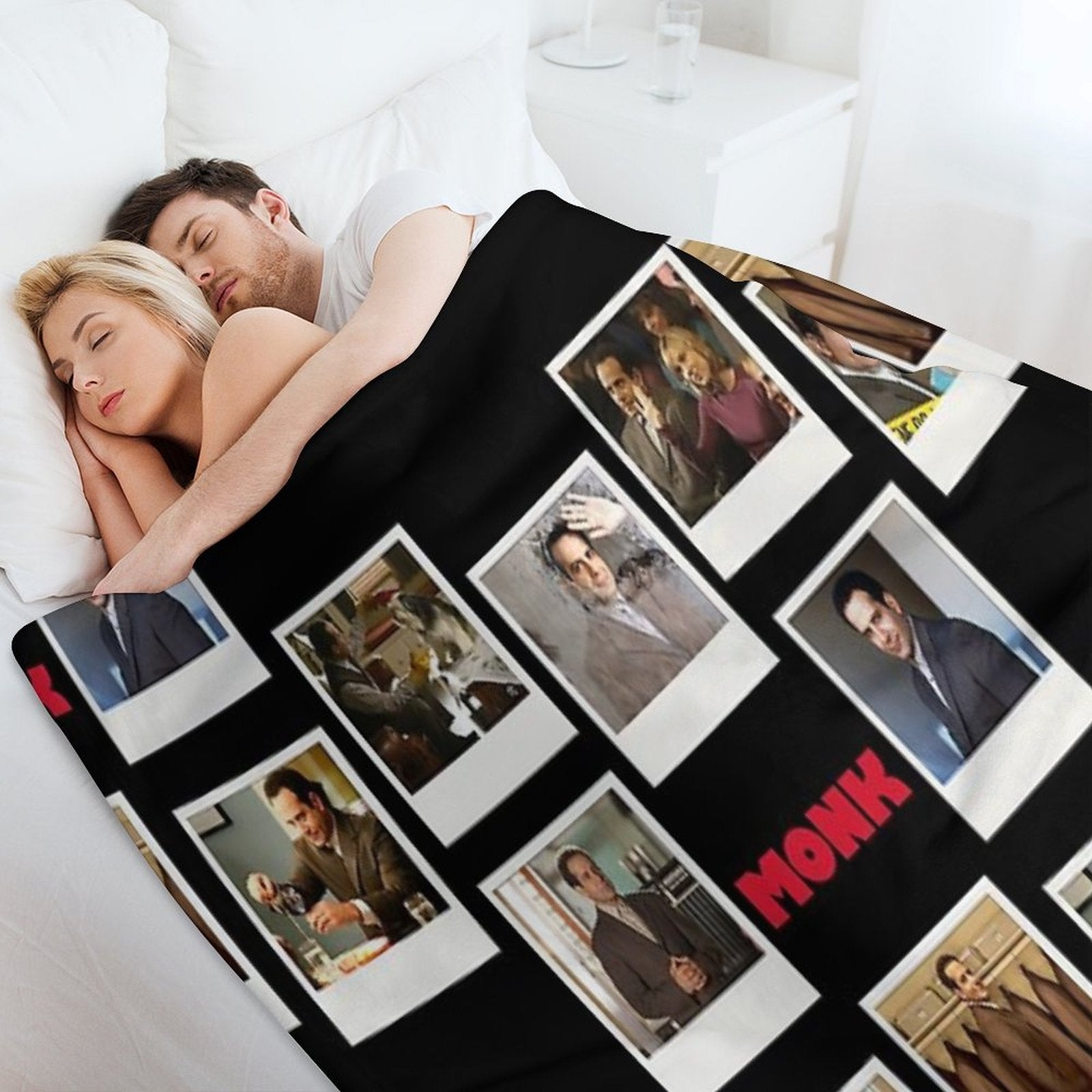 Adrian Monk Fan Collage Inspired by A Brilliant Detective Multi-functional Throw Blanket