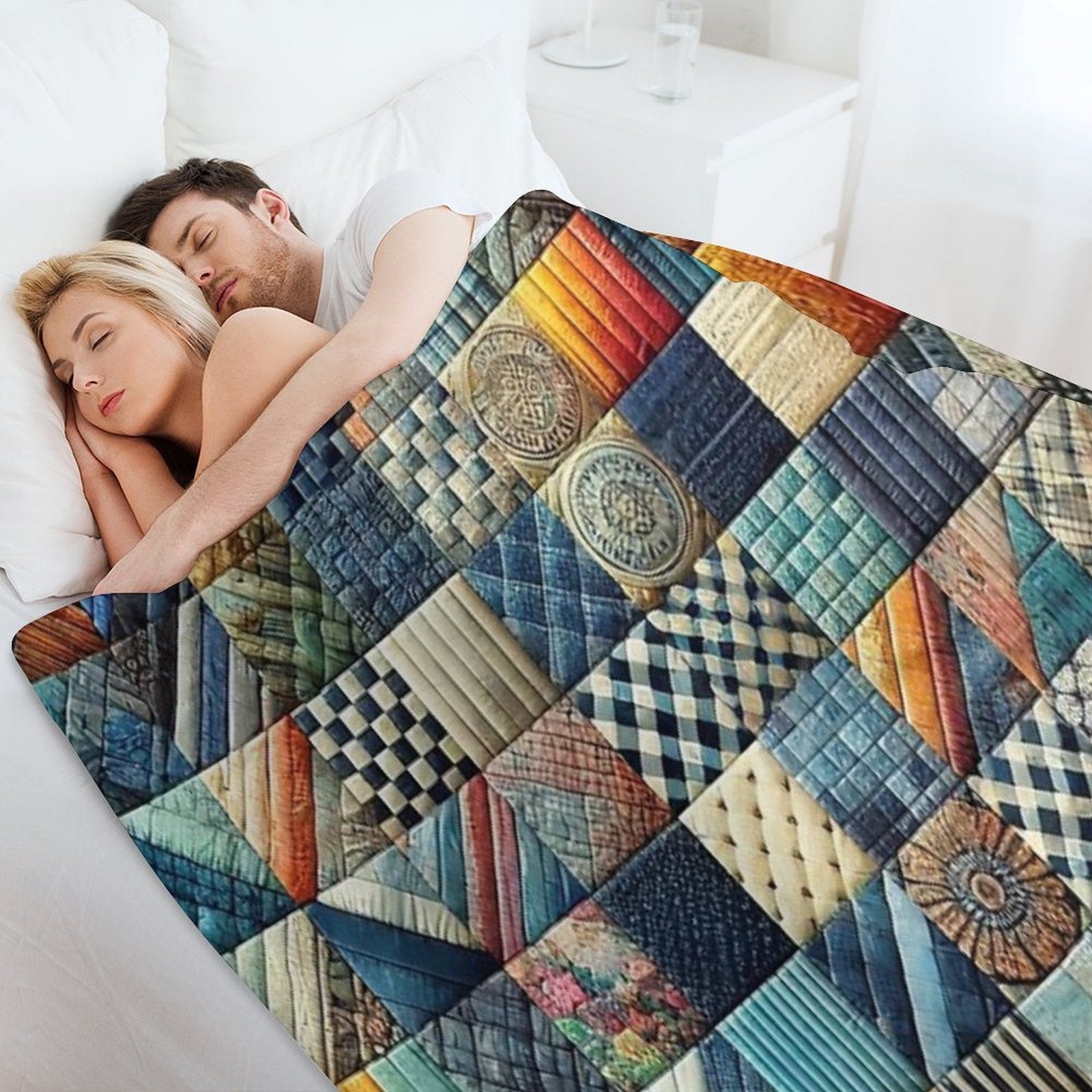 CHECKERBOARD 3 Versatility Throw Blanket