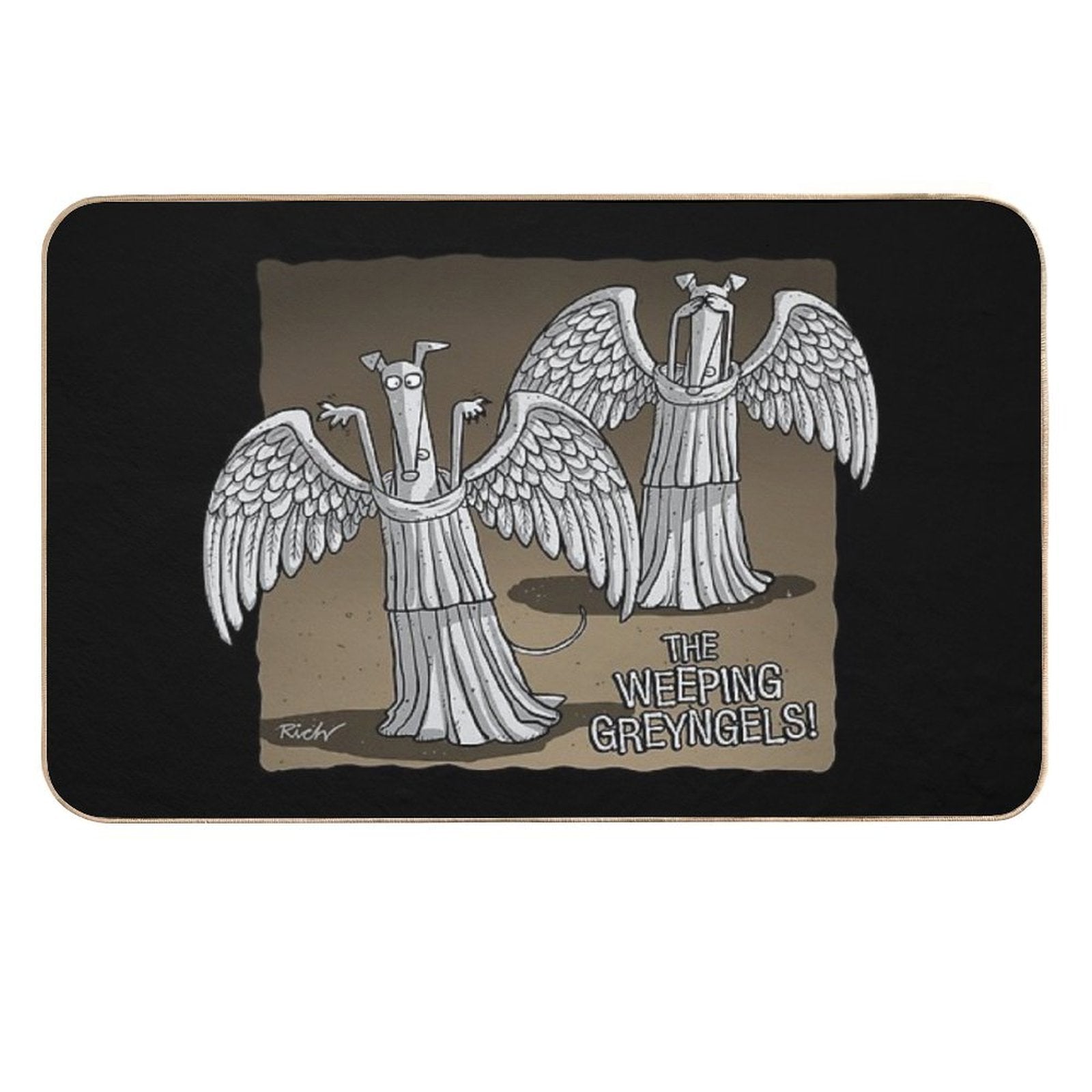 The Weeping Greyngels  Non-Slip Bath Mat