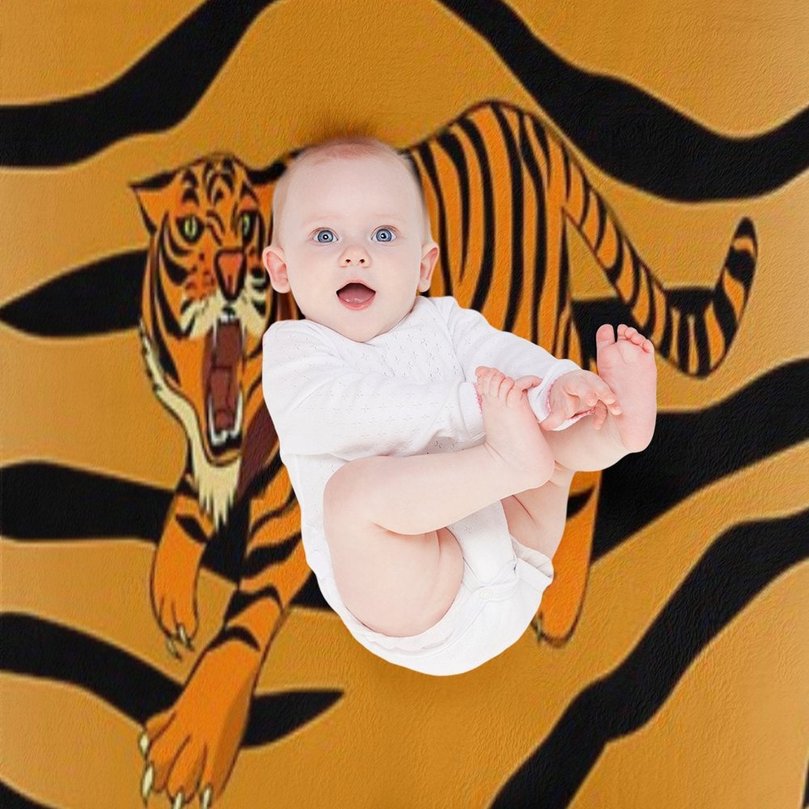 Tiger Anti-pilling Throw Blanket