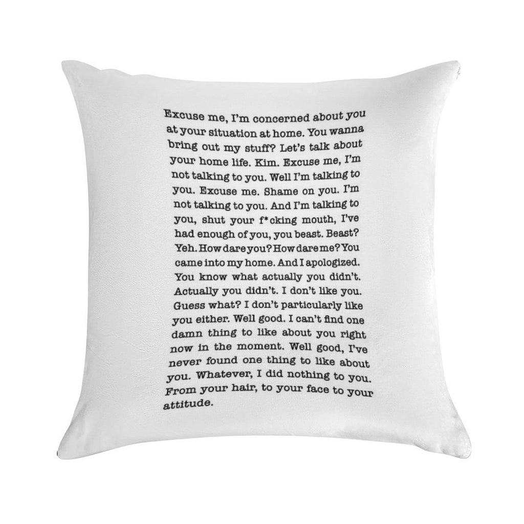 Kim Richards Vs Eileen Davidson RHOBH Soft Warmth Comfort Throw Pillow