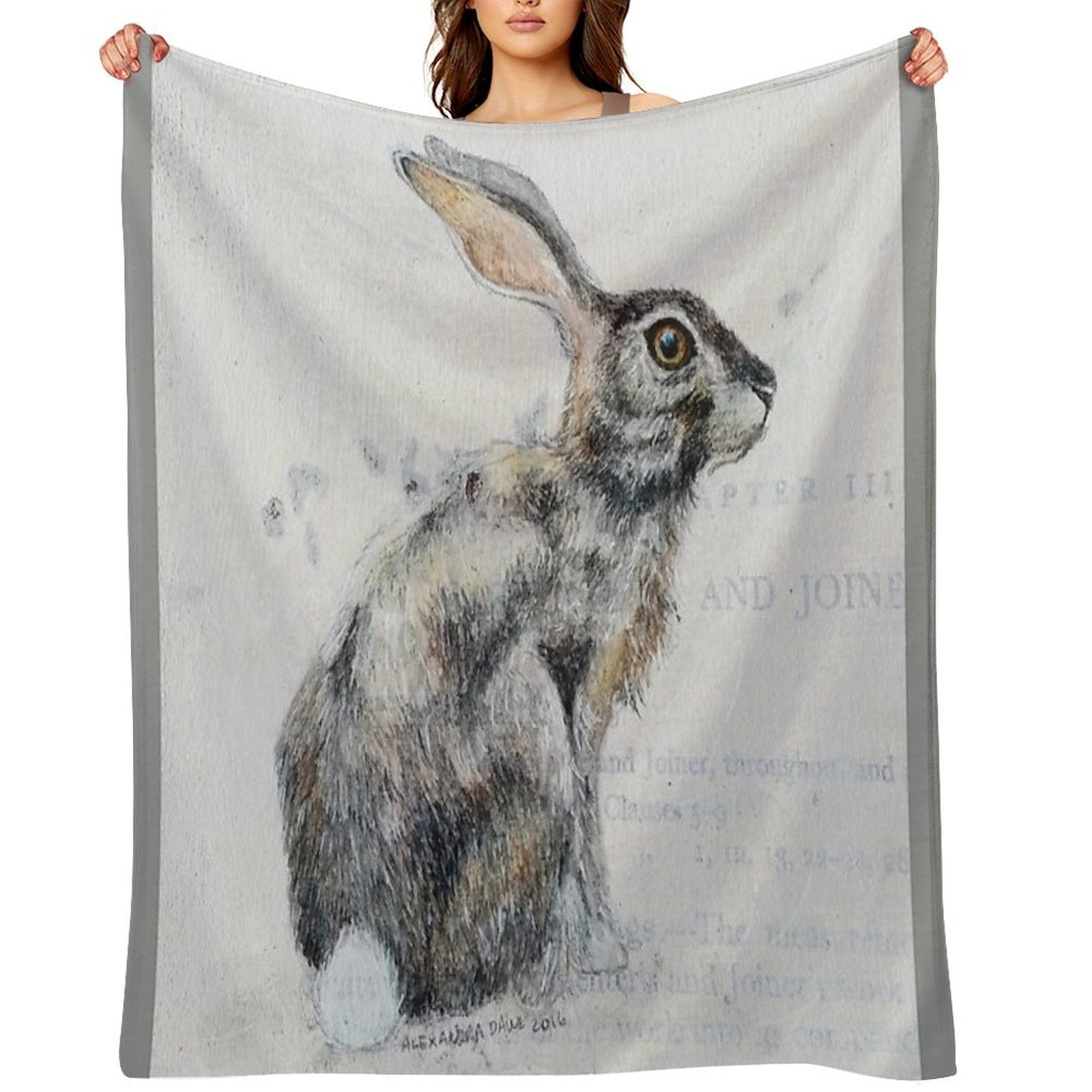 Hare Anti-pilling Throw Blanket