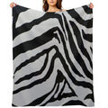 Zebra Pattern Easy Care Throw Blanket