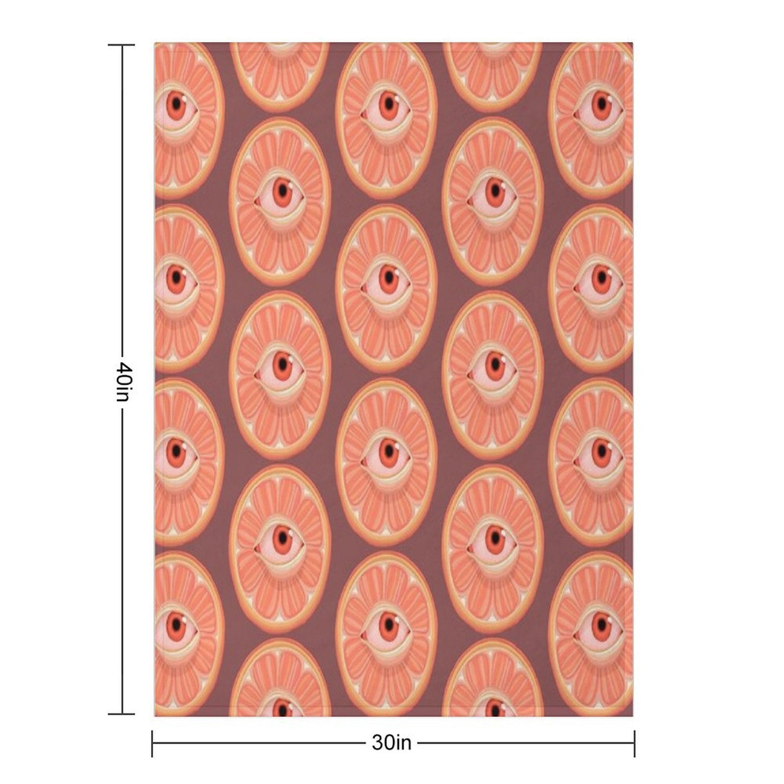 Seeing Orange Eco-conscious Throw Blanket