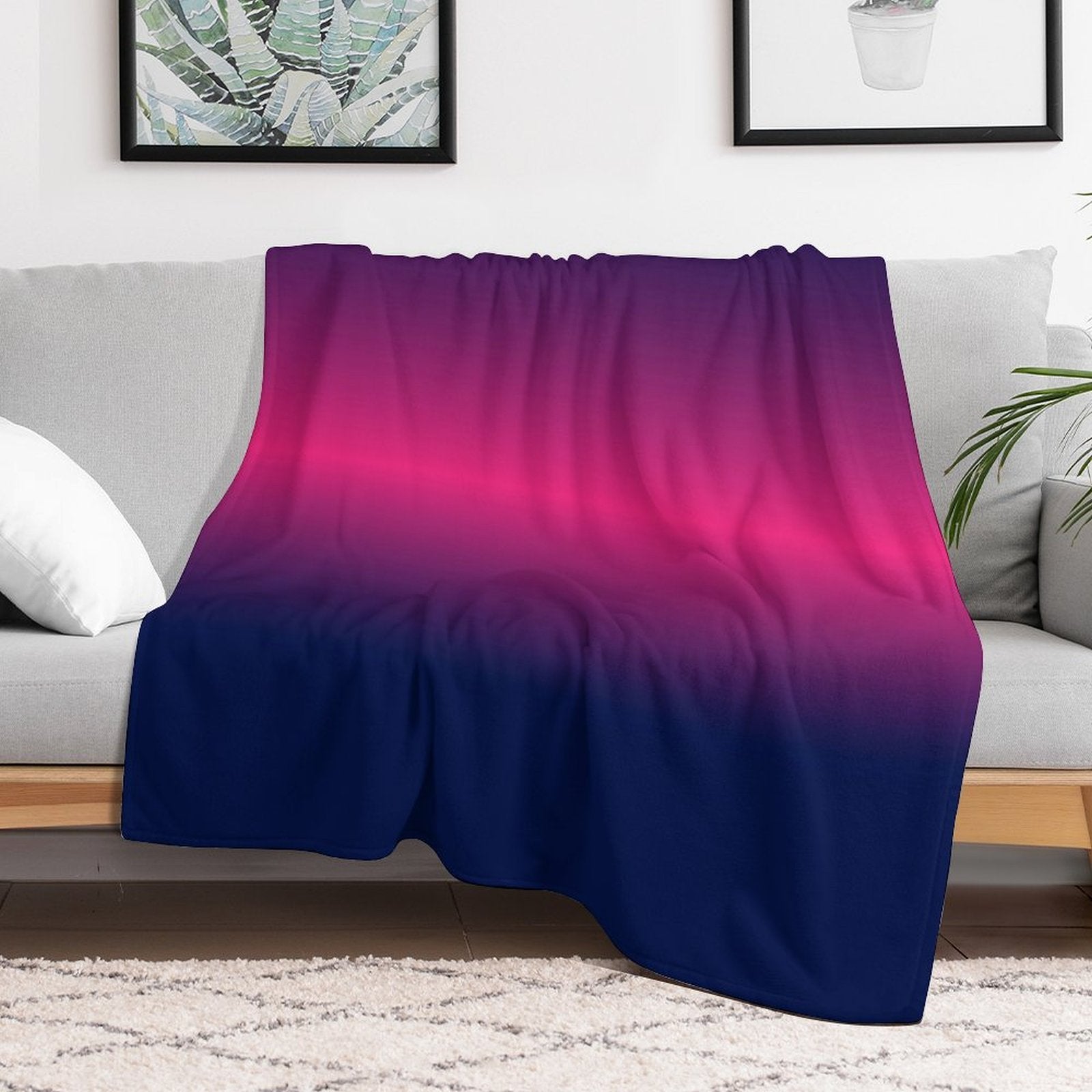 Synthwave Pantone Gradient Gift-ready Throw Blanket