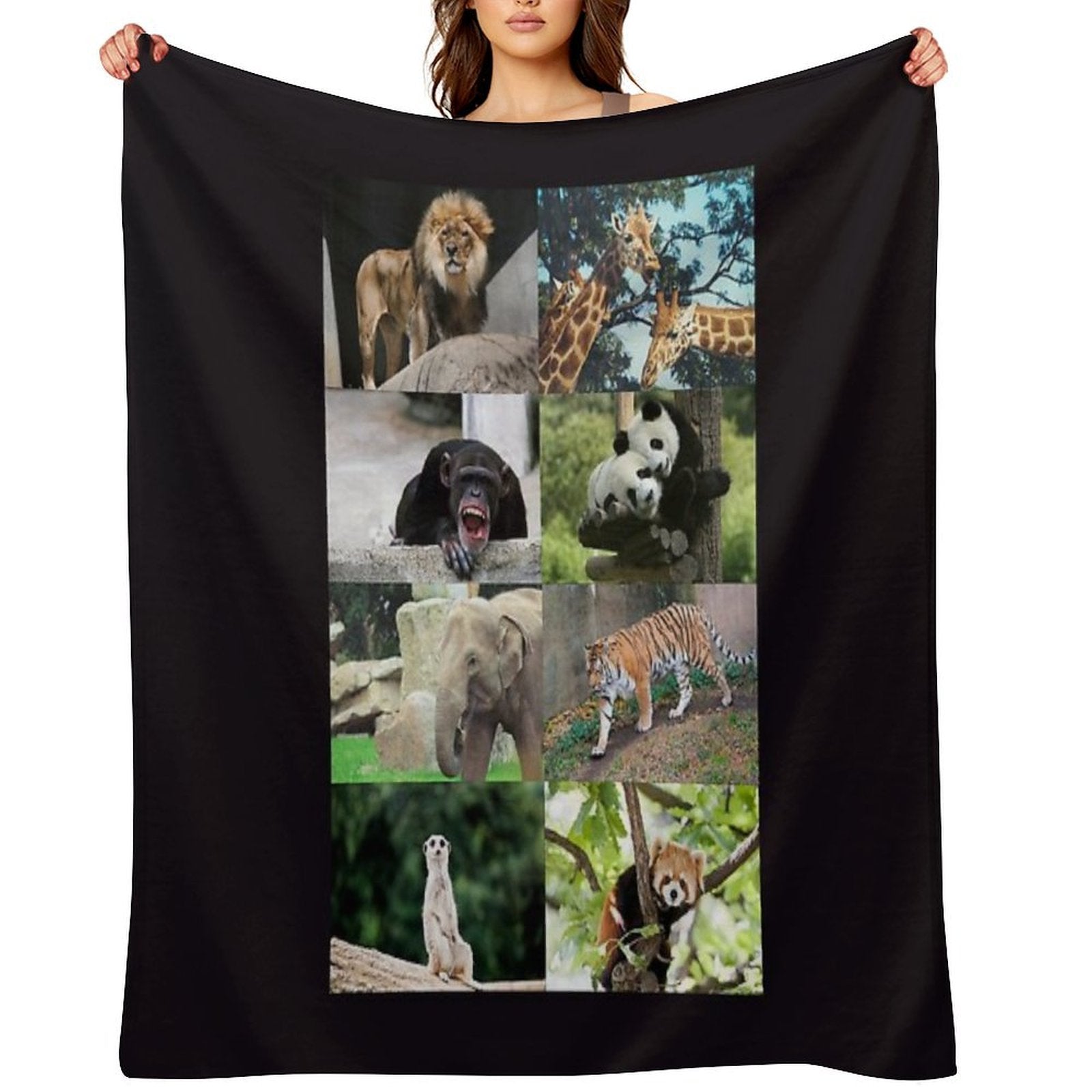 Columbus Zoo Anti-pilling Throw Blanket