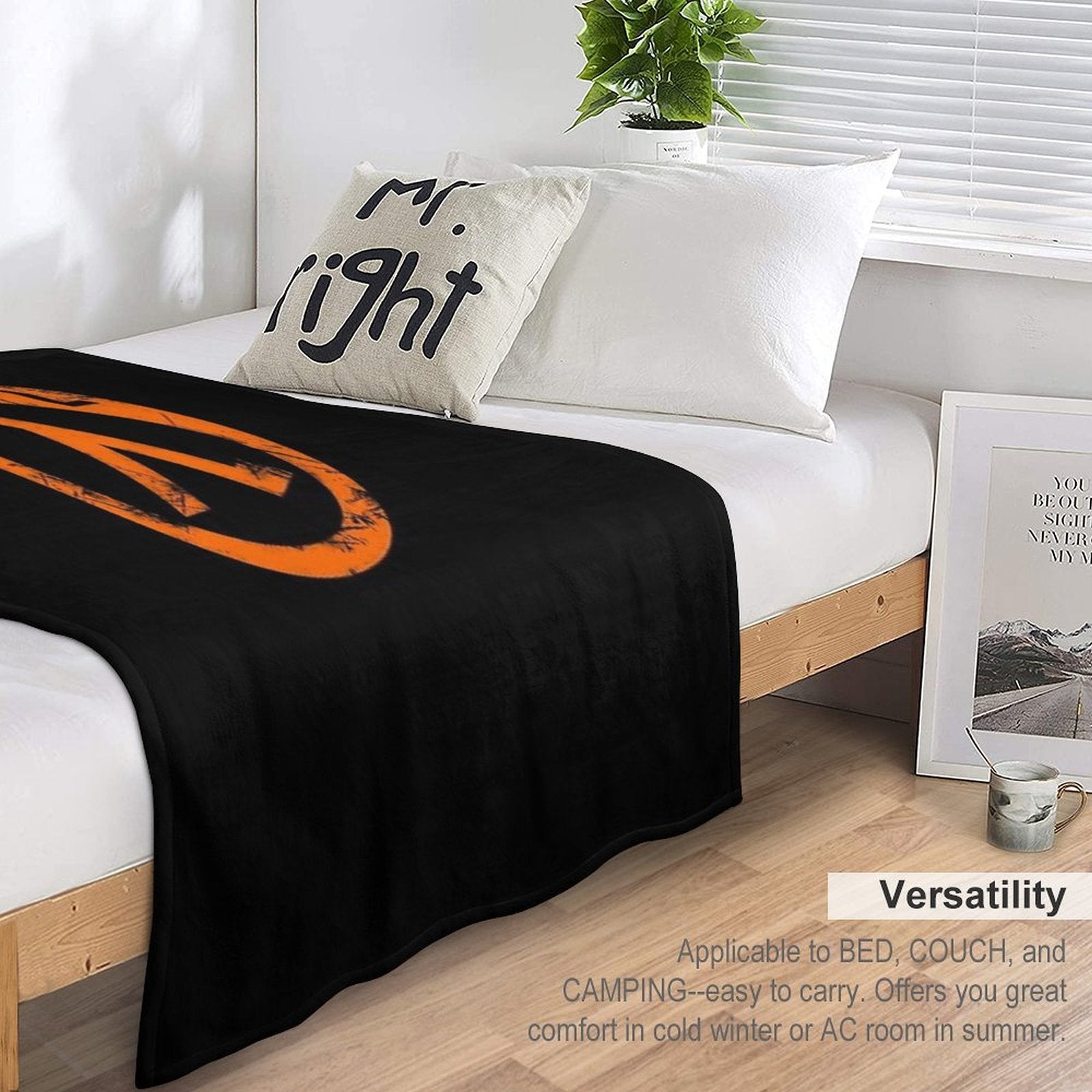 HL2 Orange Compact Throw Blanket