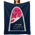 STL Soccer Dive Shrink-resistant Throw Blanket