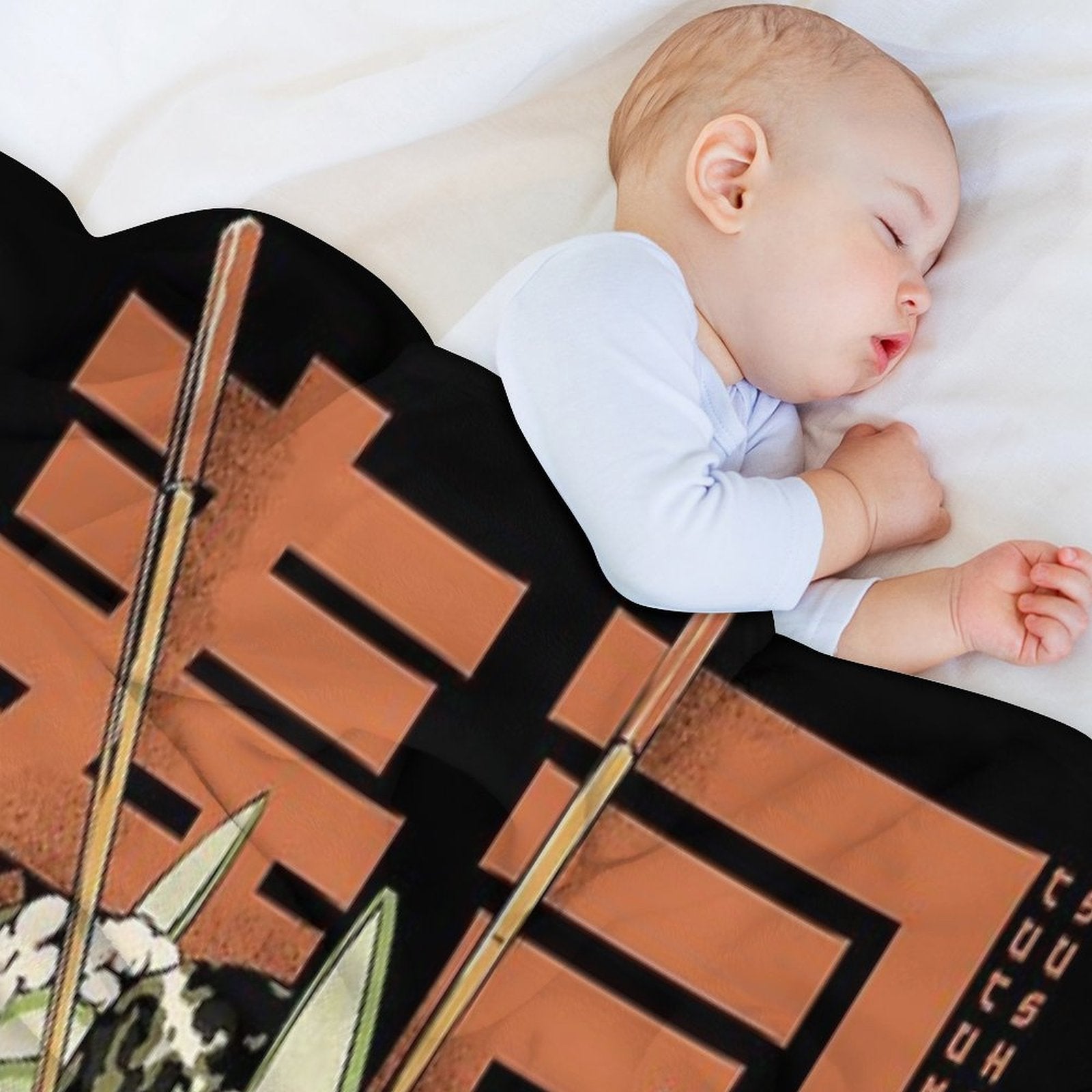 Cucumber Sushi Dragon - Black Multi-functional Throw Blanket
