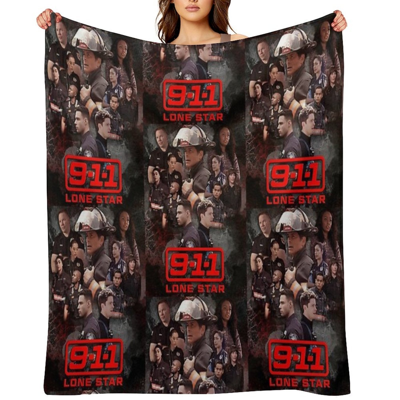 911 Lone Star - Cellular Sustainable Throw Blanket