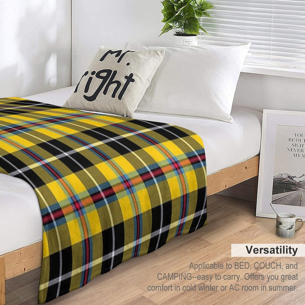 Cornish Tartan Easy Care Throw Blanket