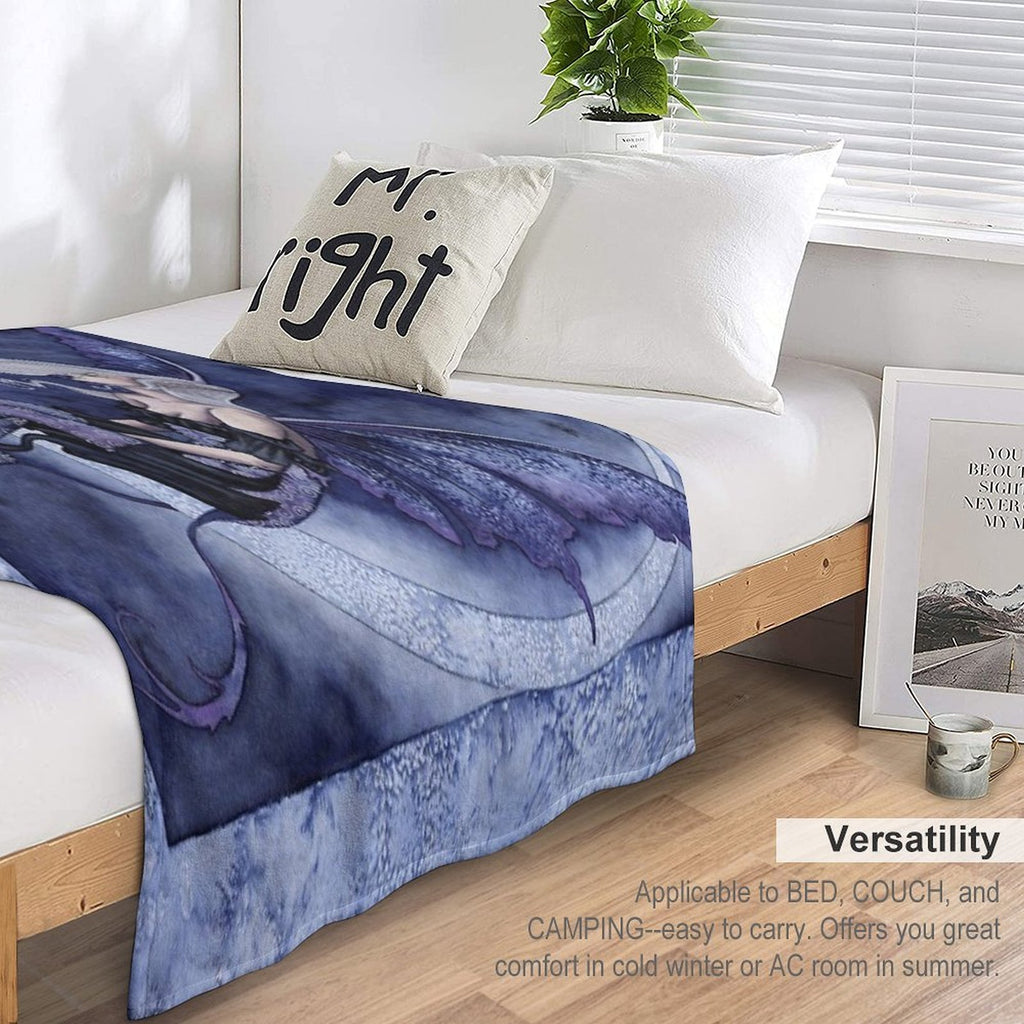 Moon Sprite Eco-conscious Throw Blanket