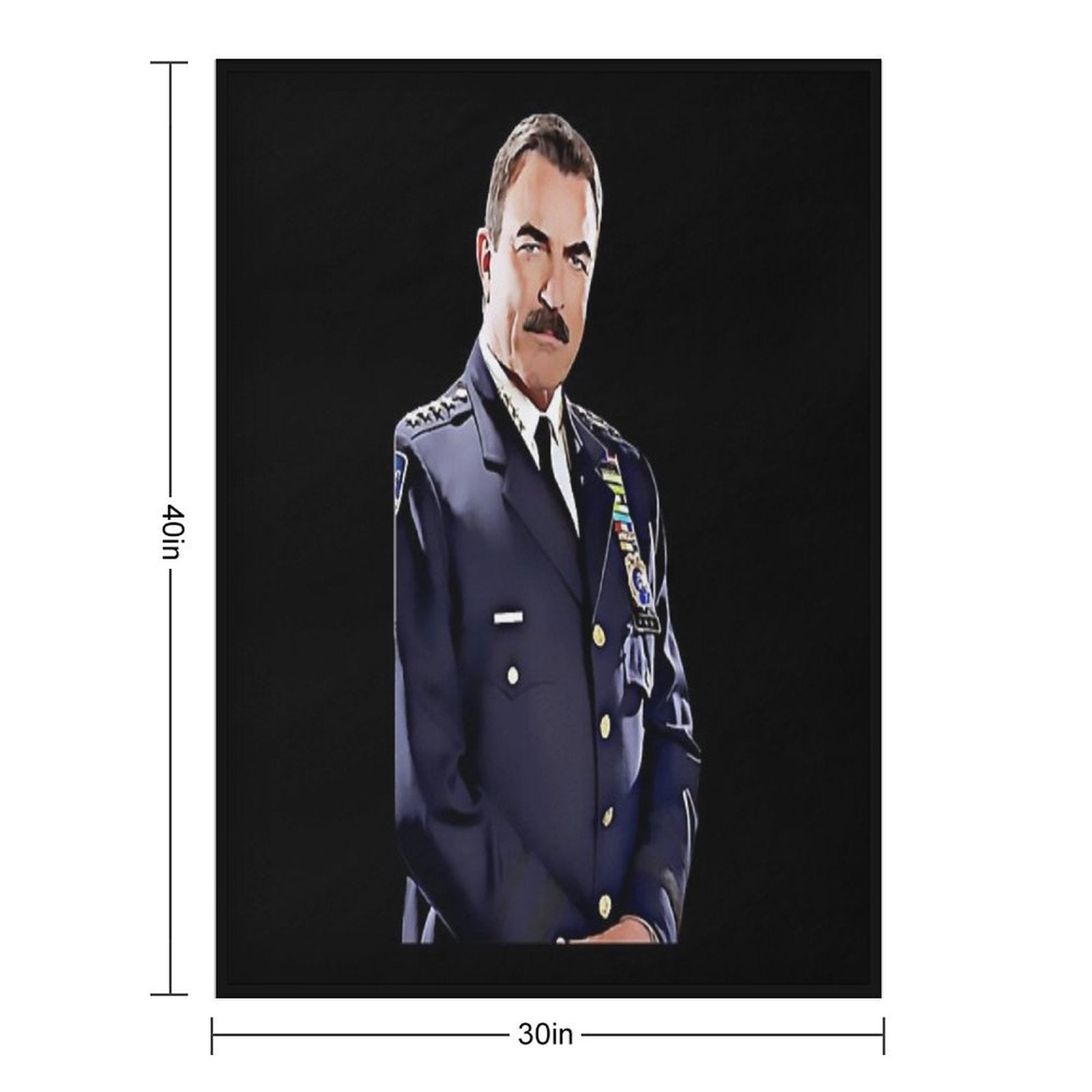 Frank Reagan Art Tv Police Series Show Versatility Throw Blanket