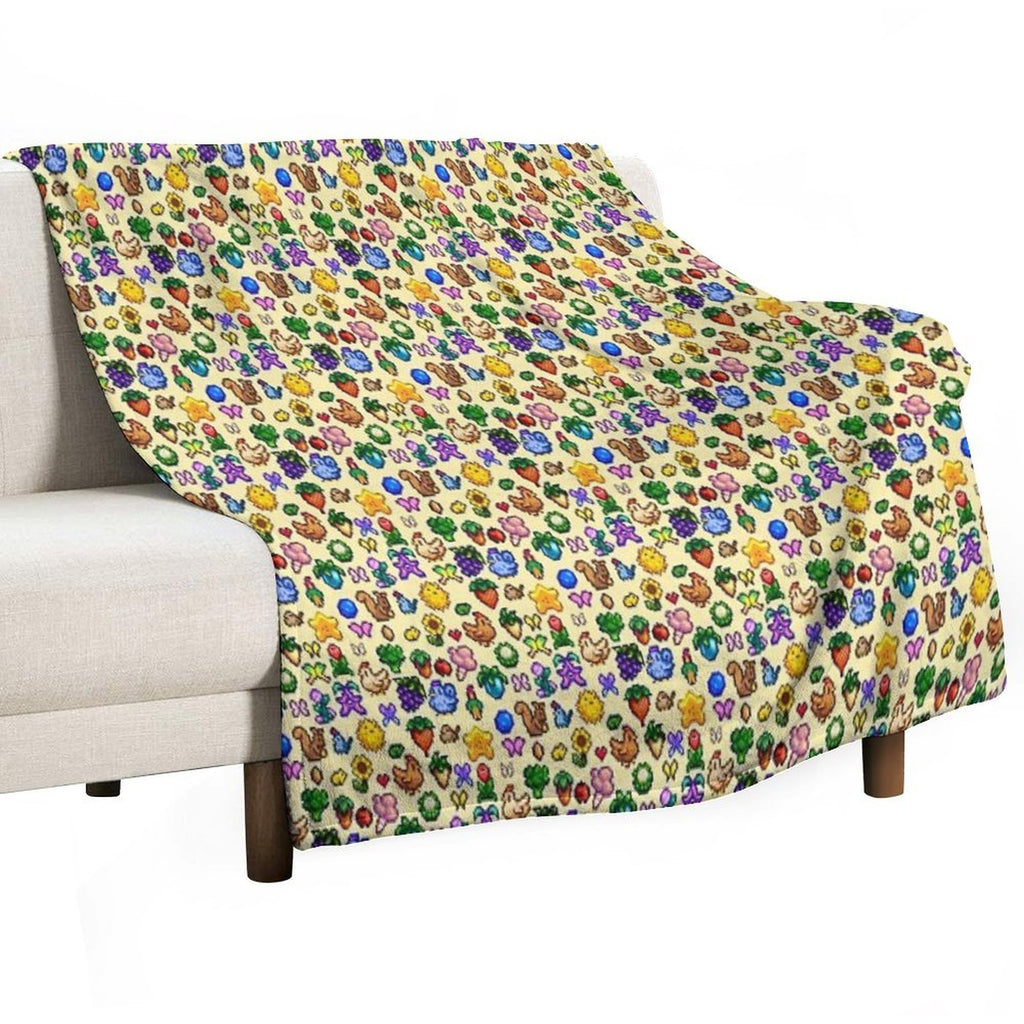 Stardew Valley Eco-conscious Throw Blanket