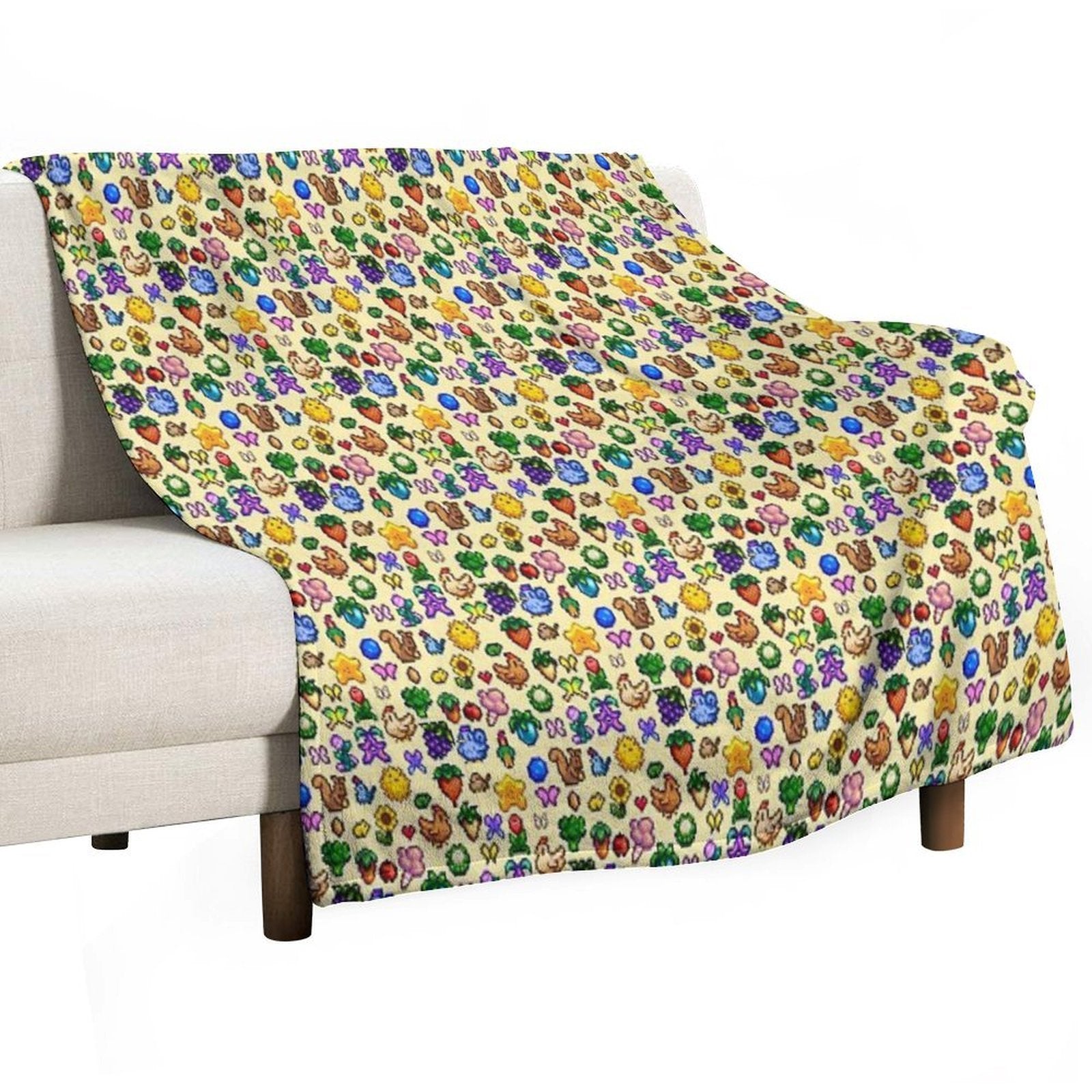Stardew Valley Eco-conscious Throw Blanket