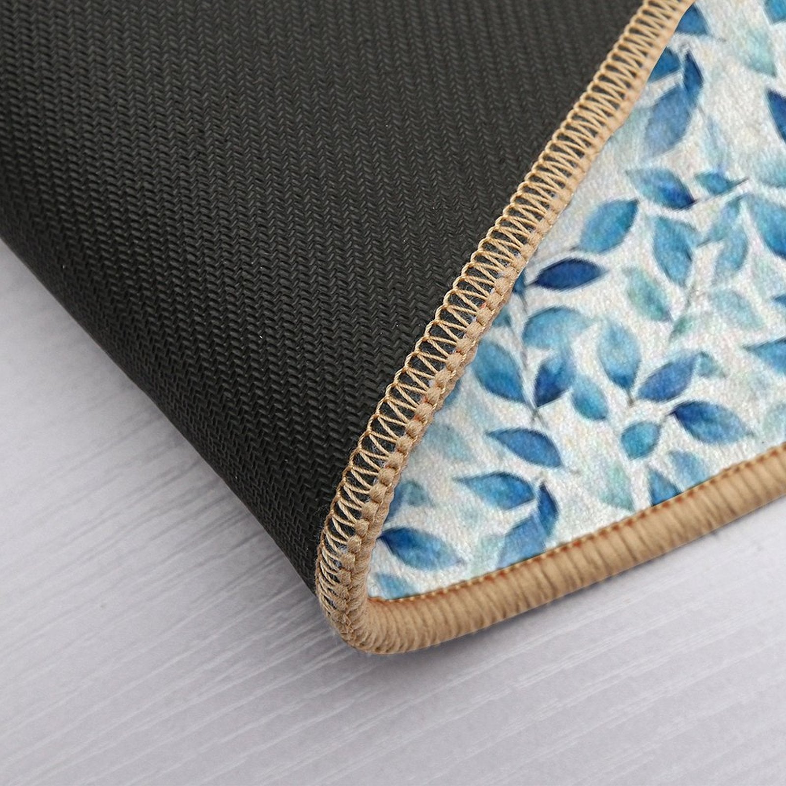 Floral Blue, Poetic Escape  Versatile Bath Mat