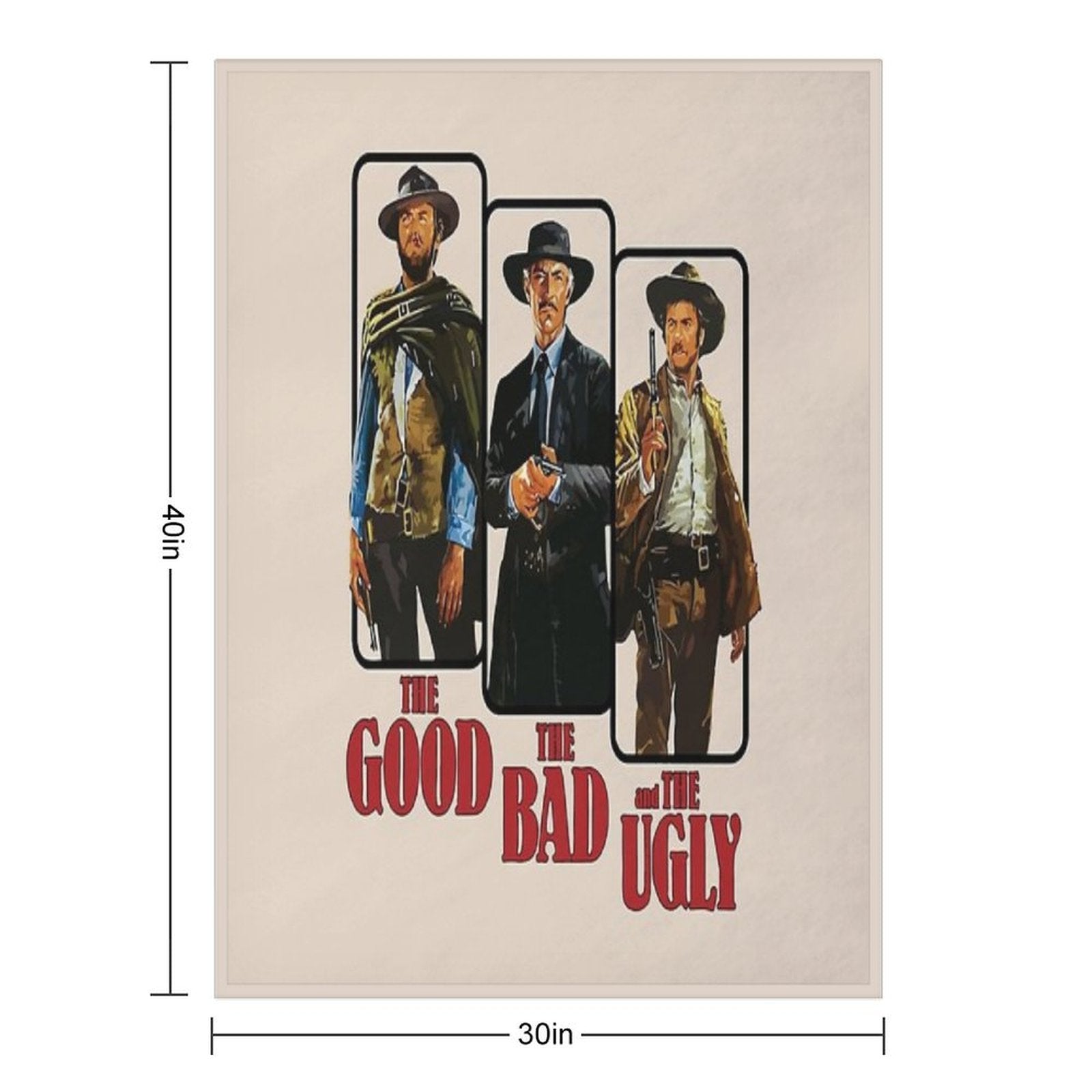 The Good The Bad And The Ugly Poster Graphic Velvety-soft Throw Blanket