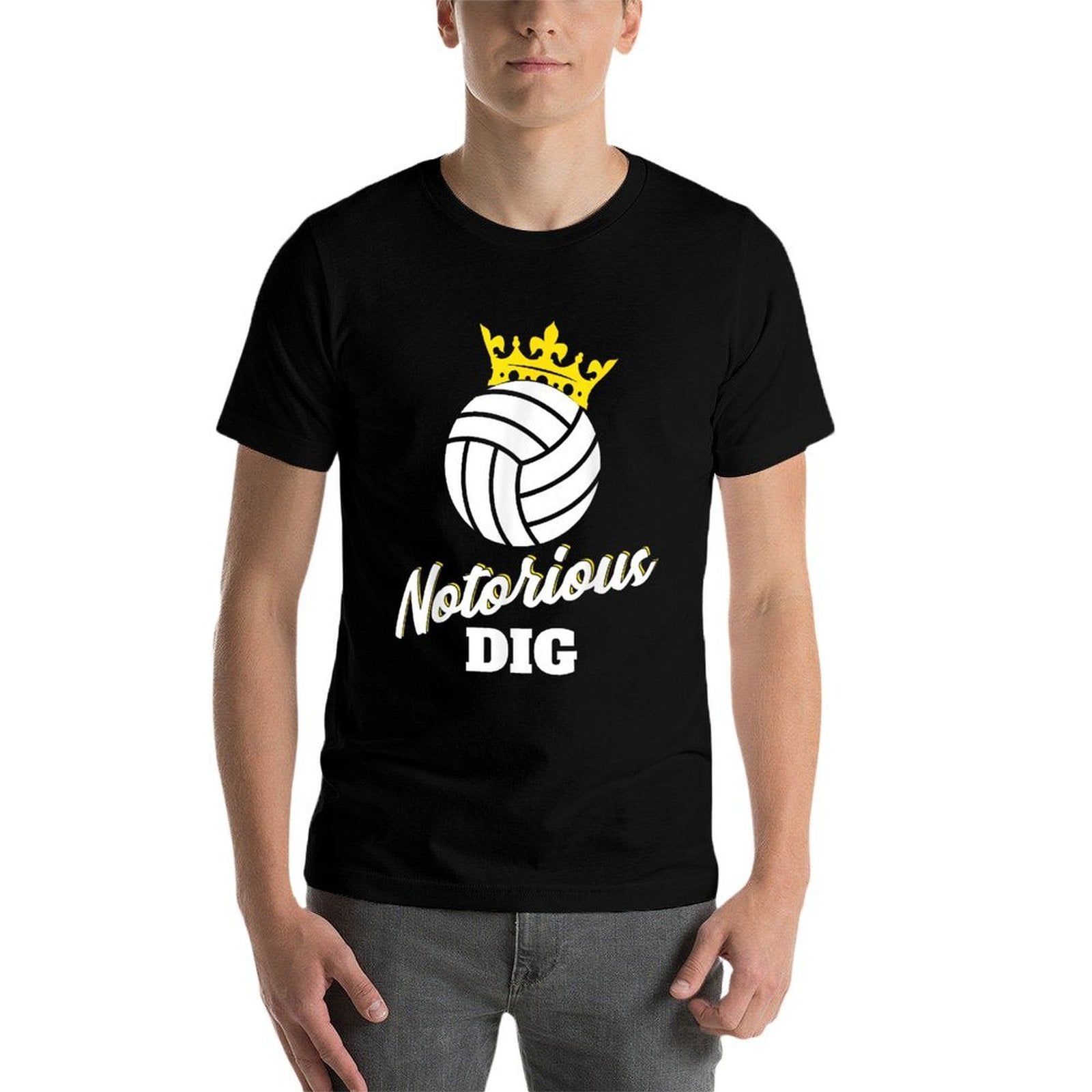 Notorious DIG Volleyball Player Crown Ball Sports  Vintage-inspired T-Shirt