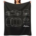 The Supra Blueprint Travel-friendly Throw Blanket